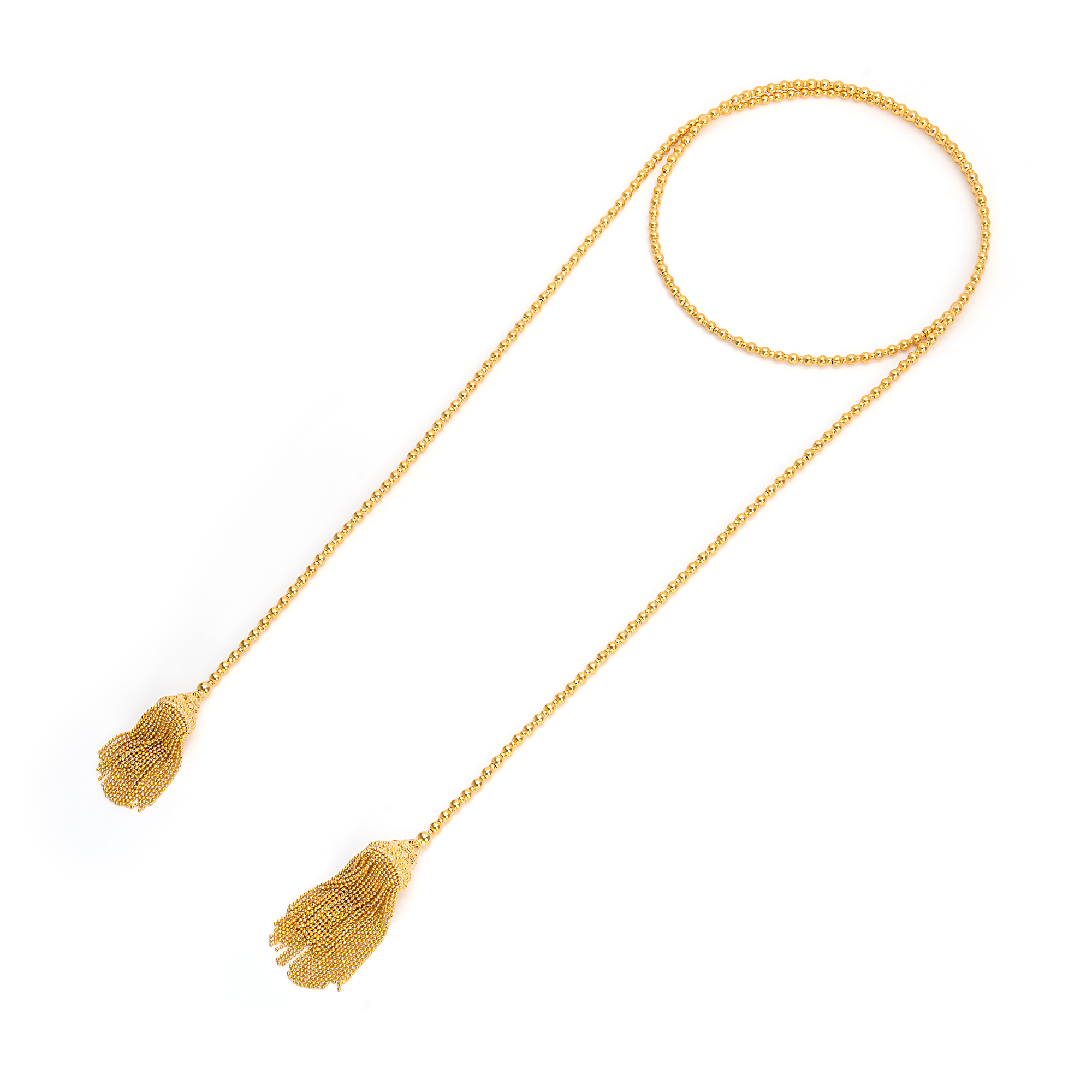 قلادة ذهب عيار 21 حِرّة بتصميم الشال