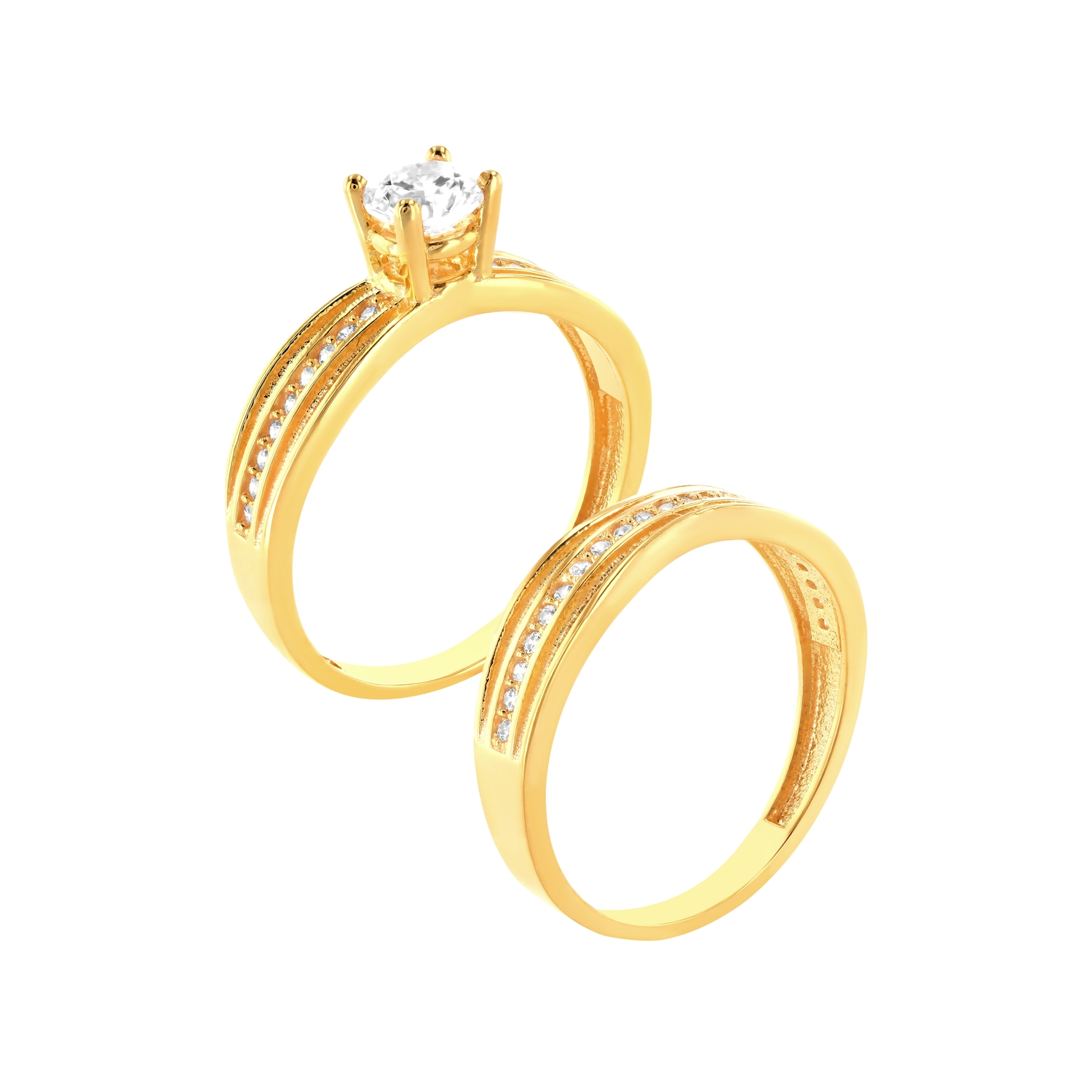 Bridal 21K Twins Gold Ring