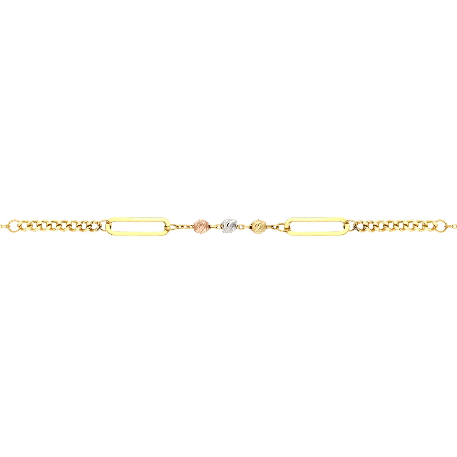 18K Golden Glimmer Bar Gold Bracelet