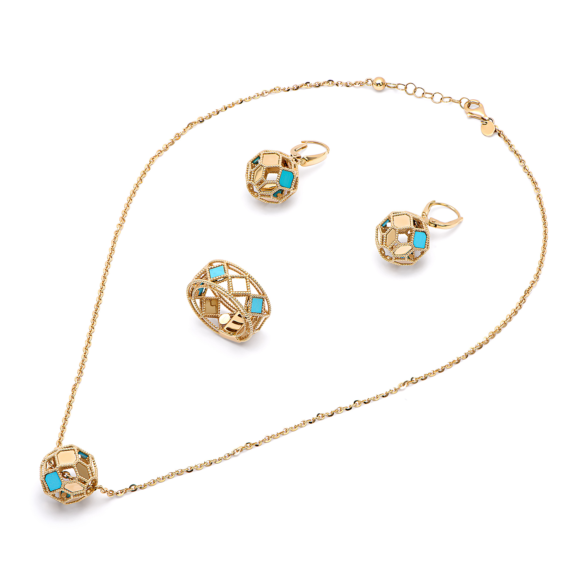 18K Al-Fayrouz Gold Set