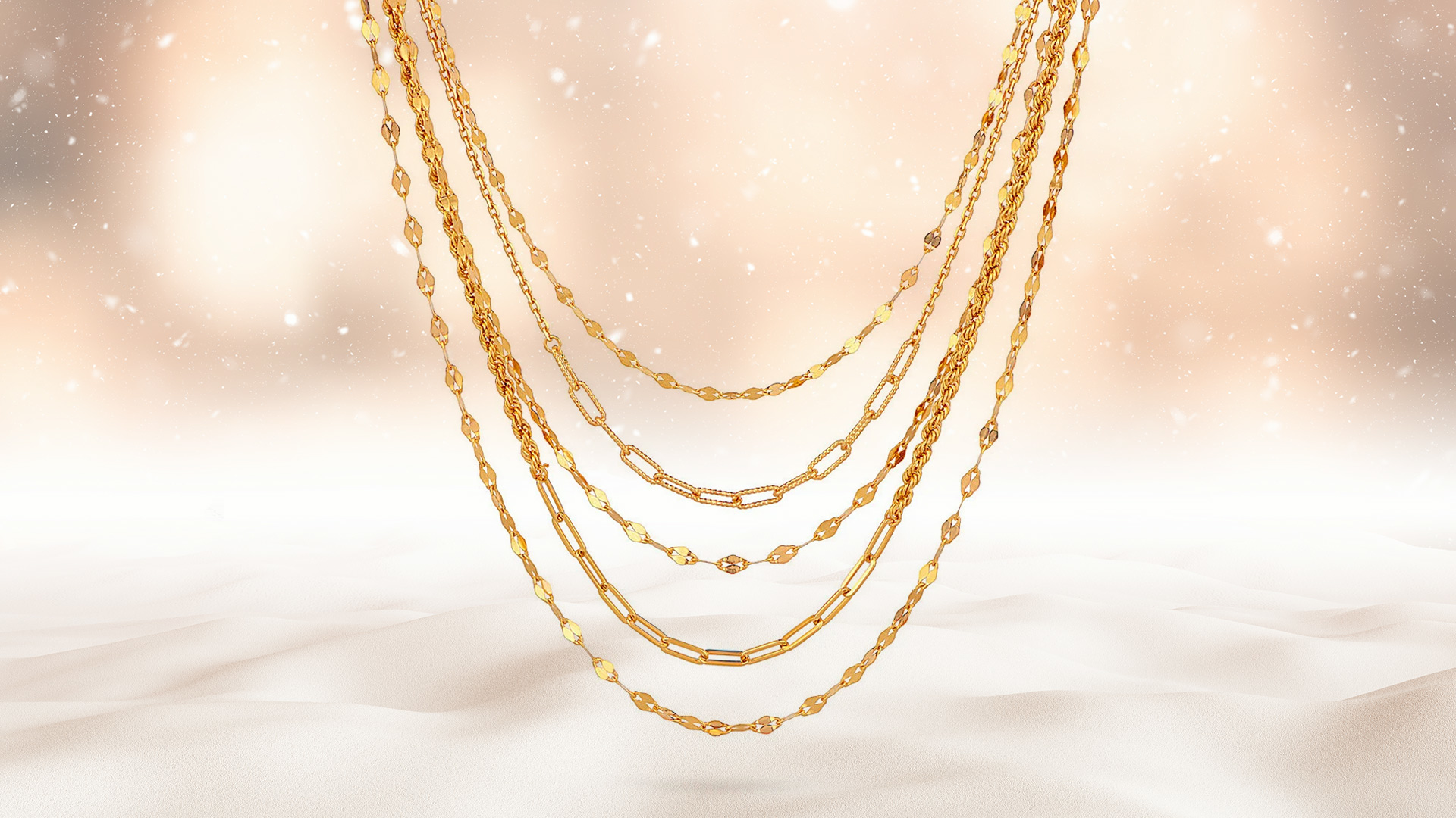 Layered Luxe of Gold: Winter Style Trends Jewelry