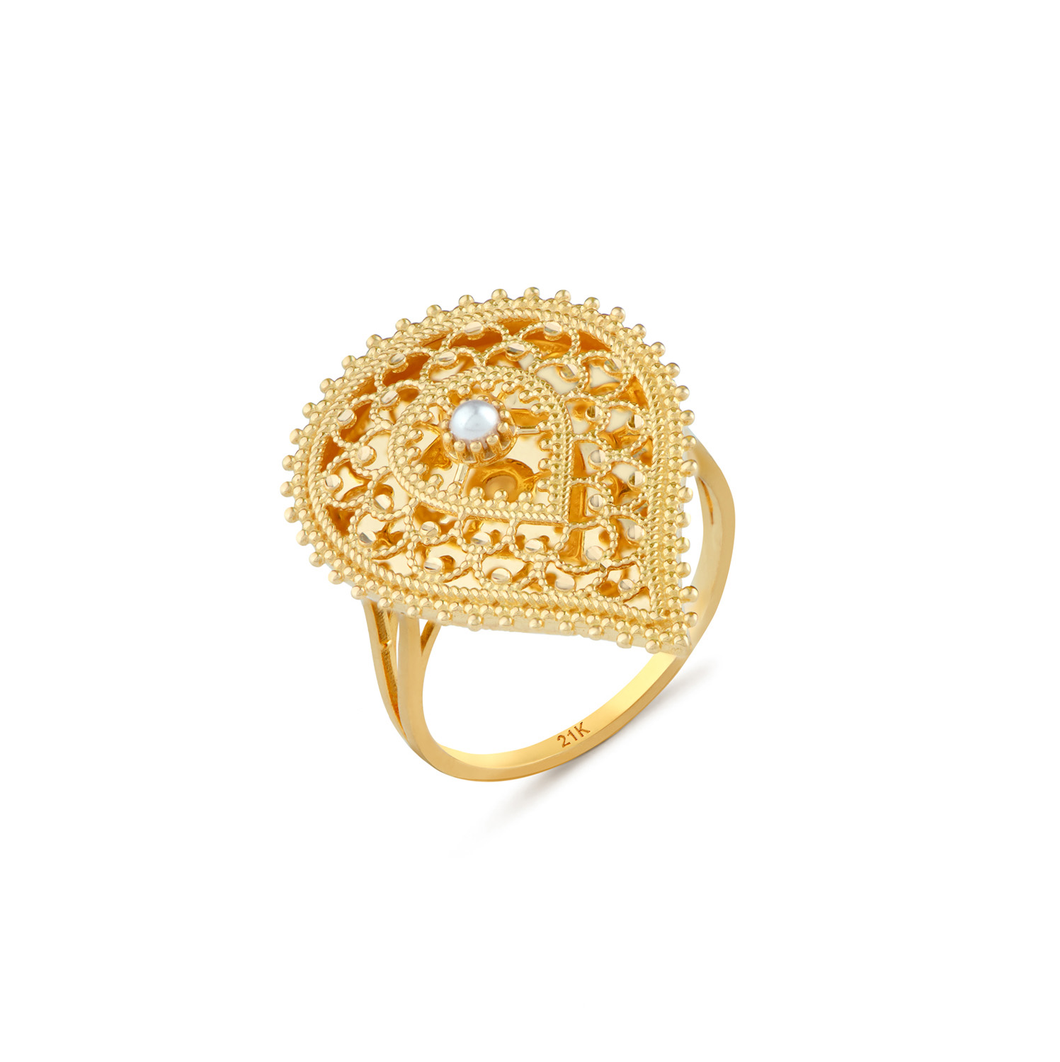 21K Glory Gold Ring