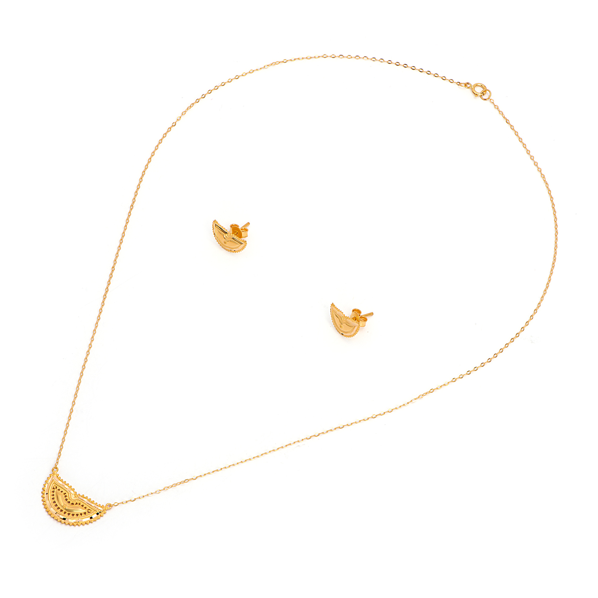 طقم درر من الذهب عيار 21 قيراط