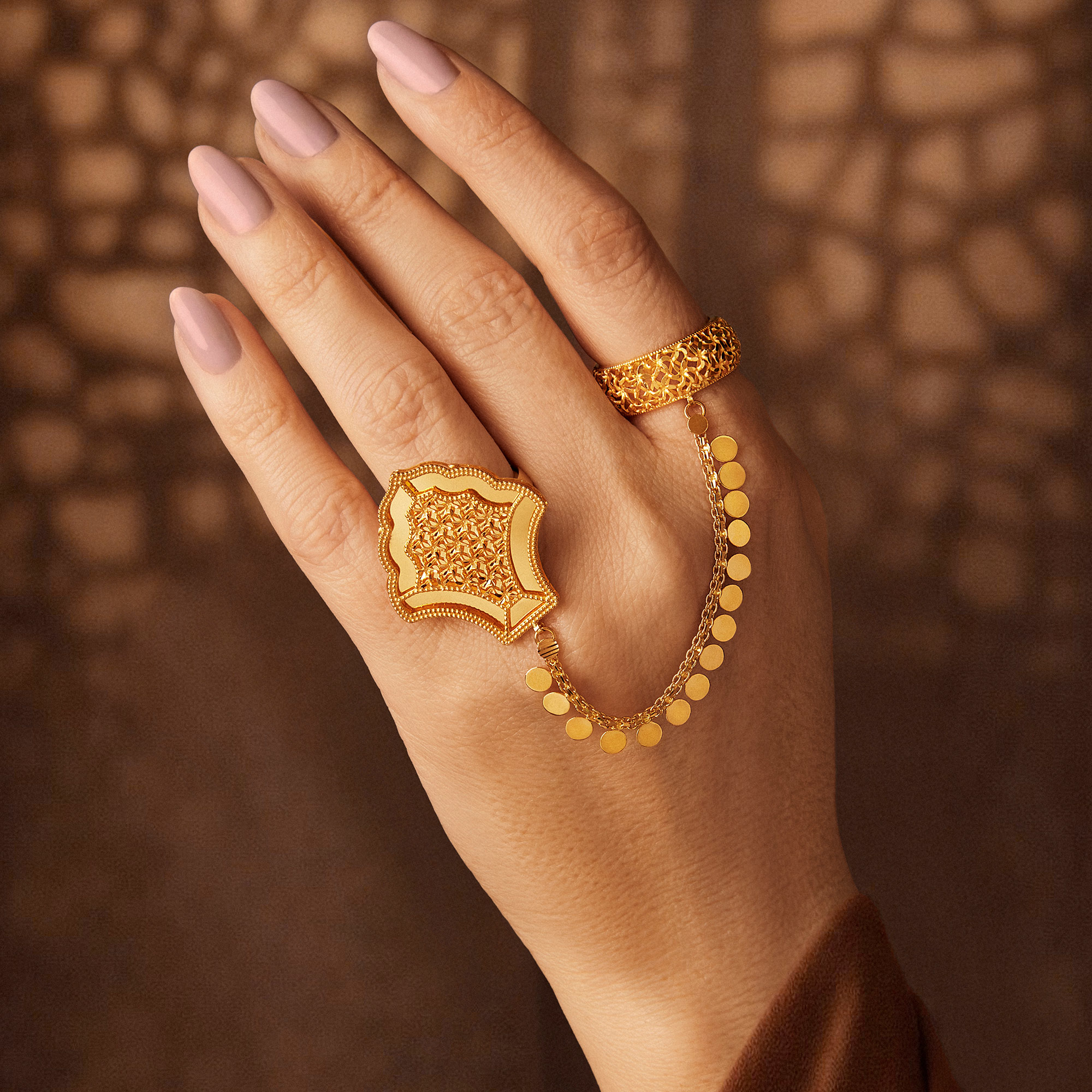 21K Asrar Gold Ring