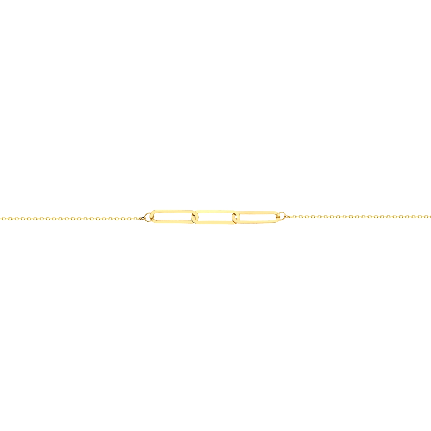 18K Sleek Chic Gold Anklet