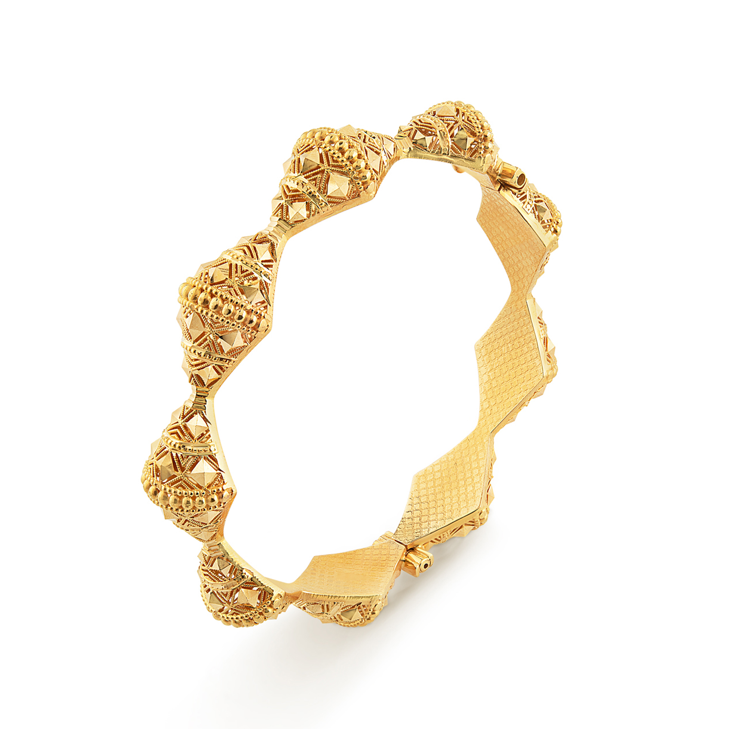 Clarity 21K Traditional Gold Bracelet