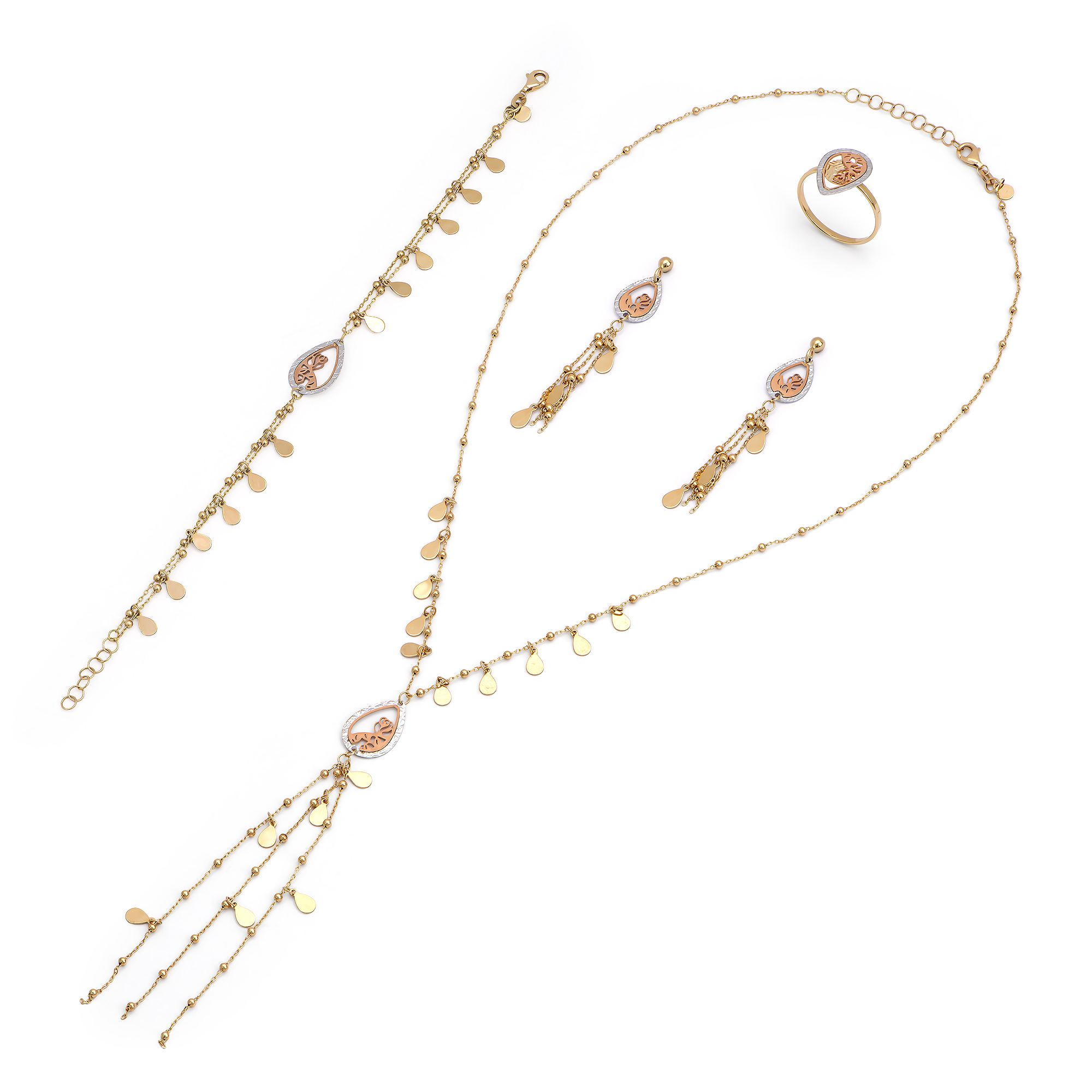 طقم أورفيسا ذهب 18 قيراط