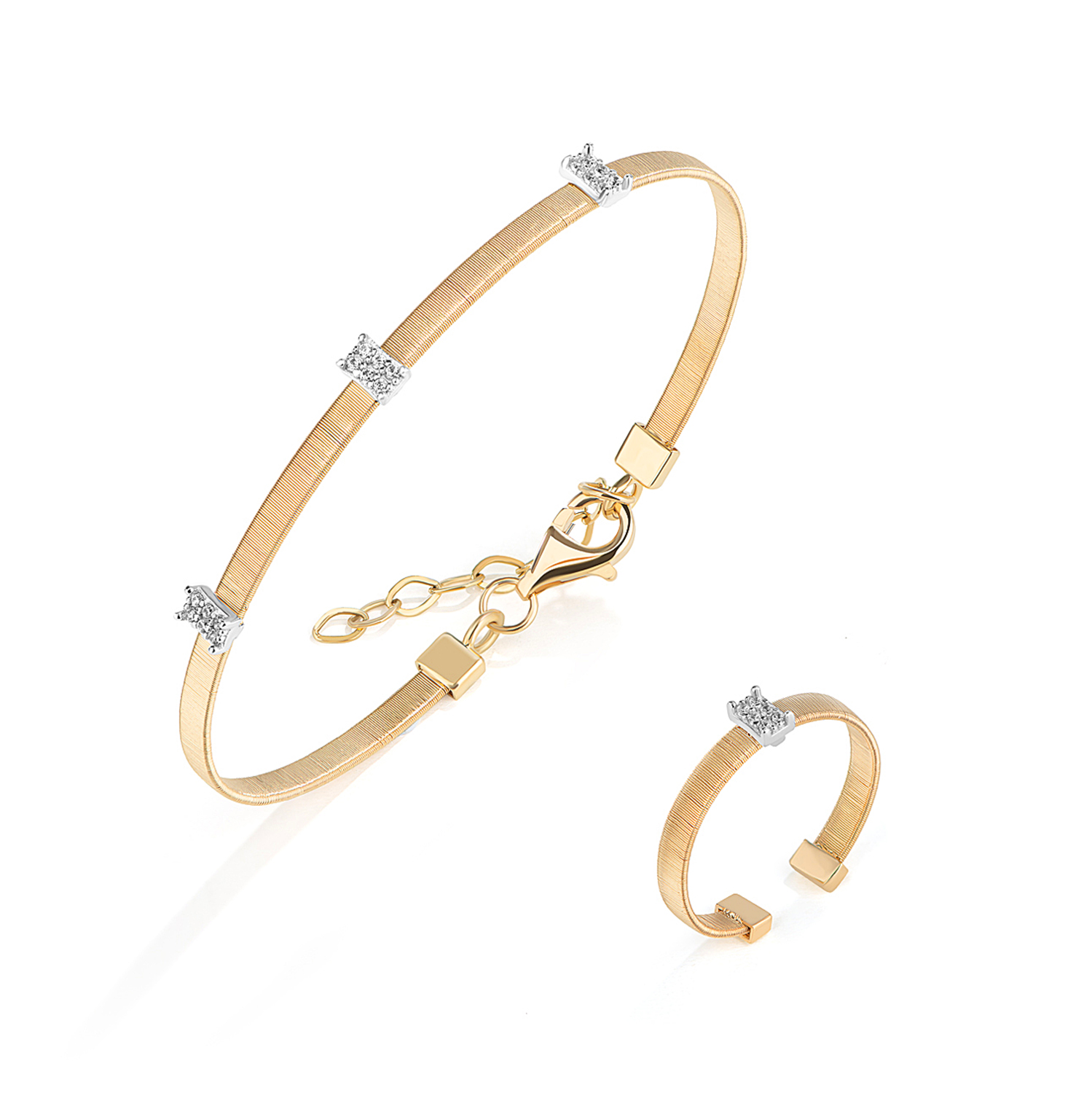 18K Briony Cadence Gold Bracelet Set