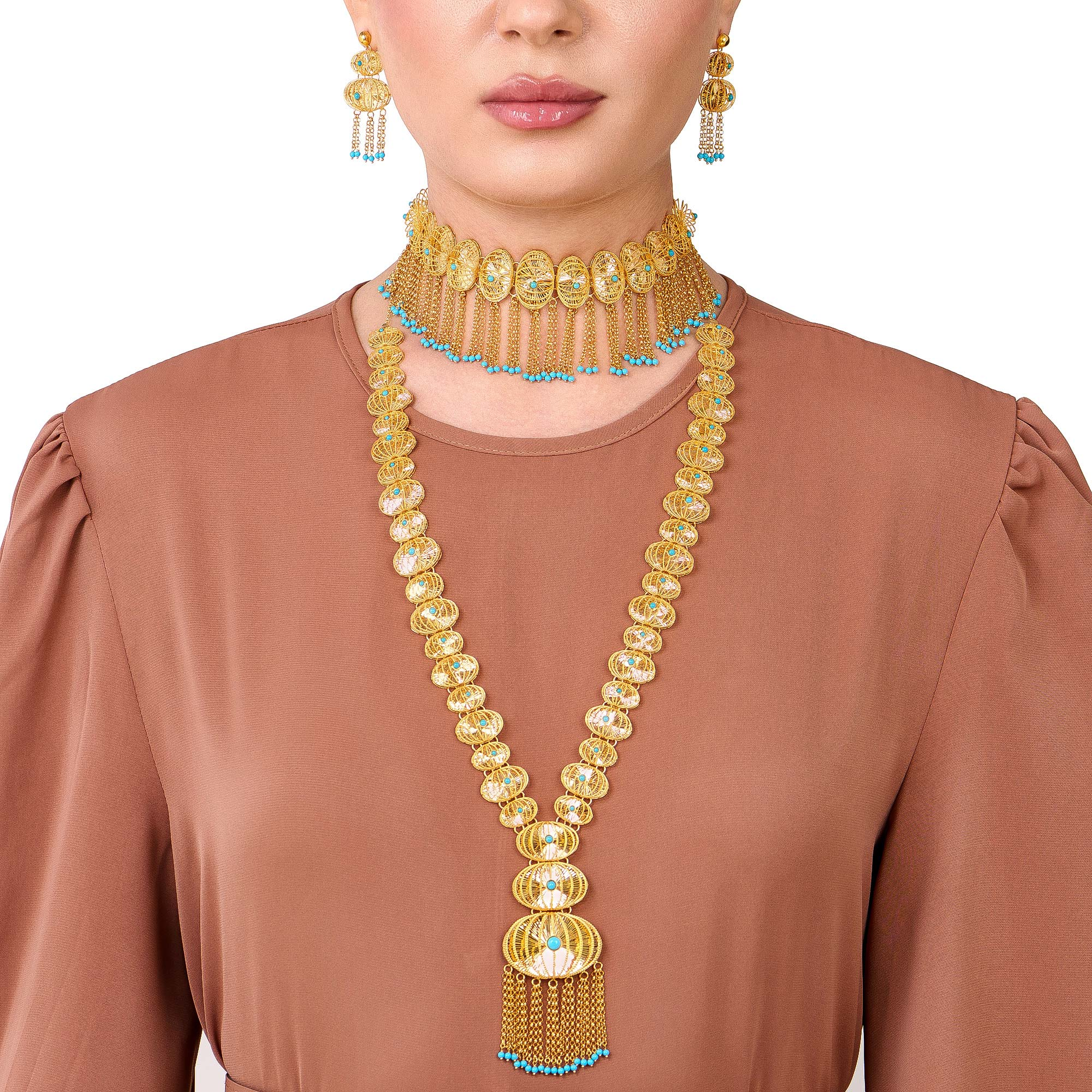 21K Traditional Gold Set from Infinity Collection