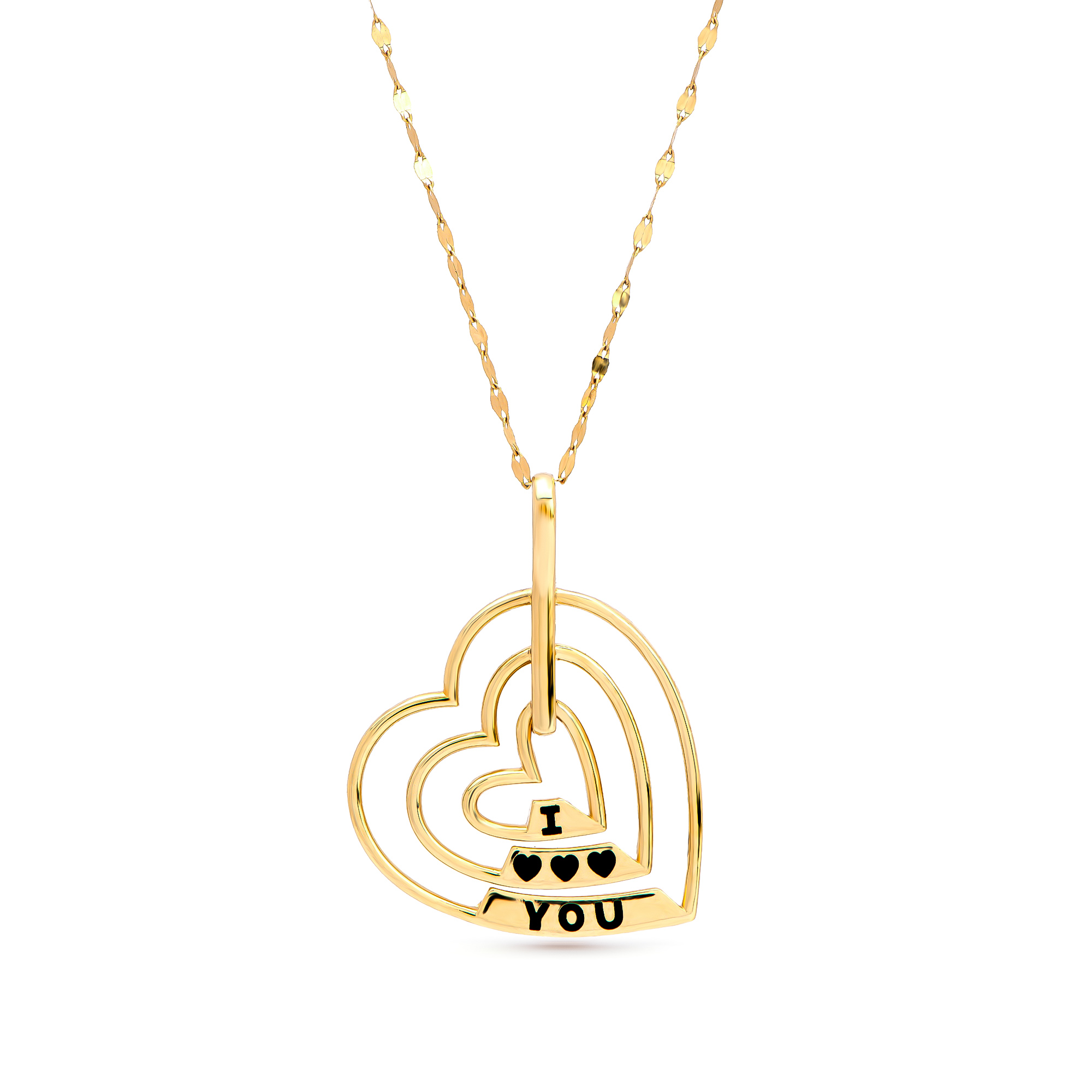 Carenza 18K Gold Heart Necklace