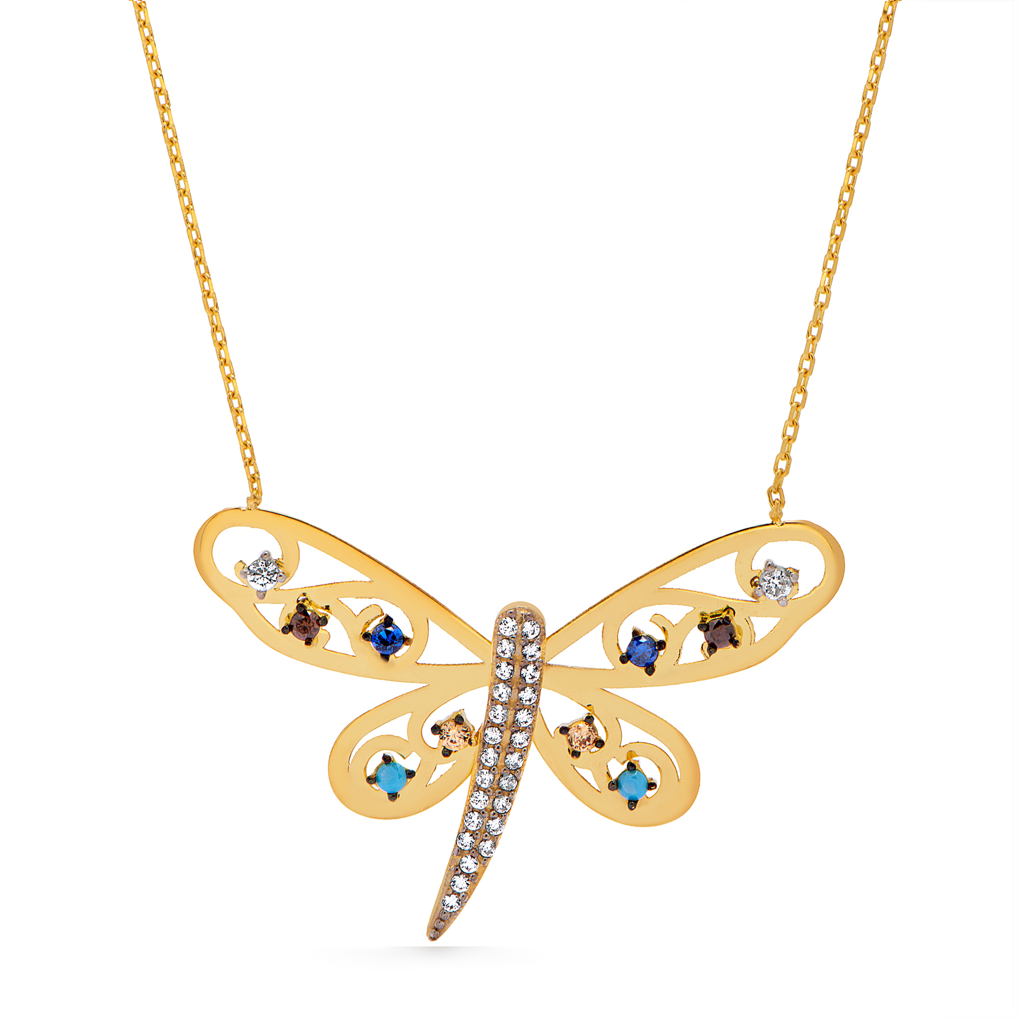 21K Papilio Gold Necklace