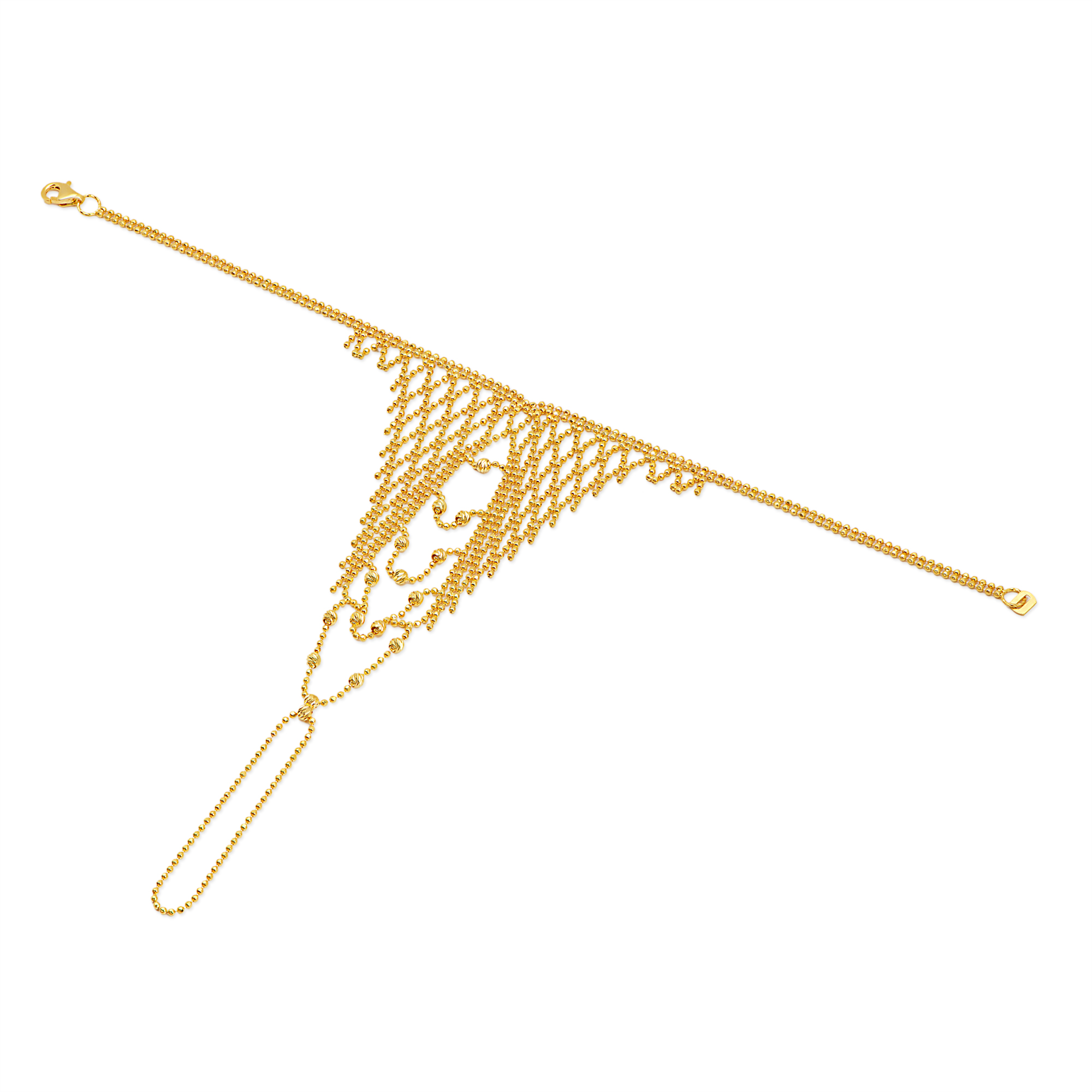 21K Zarina Gold Hand Chain