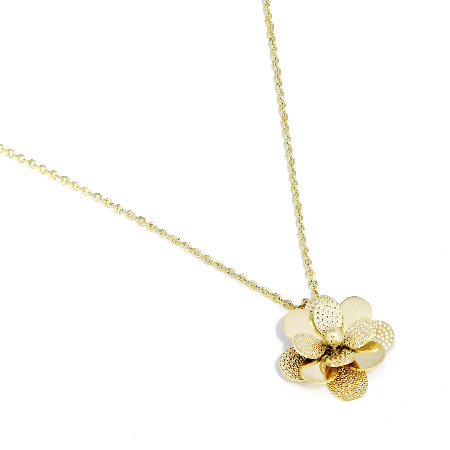 18K Golden Bloom Gold Necklace