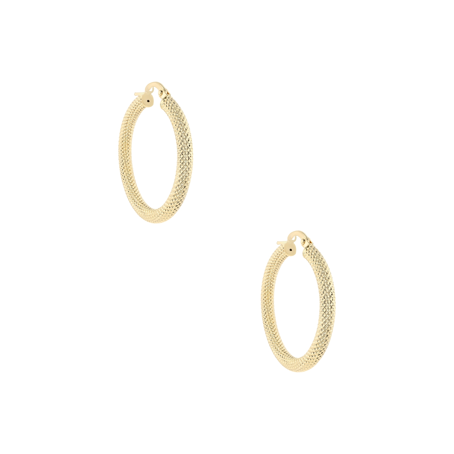 18K Sunshine Hoops Gold Earring