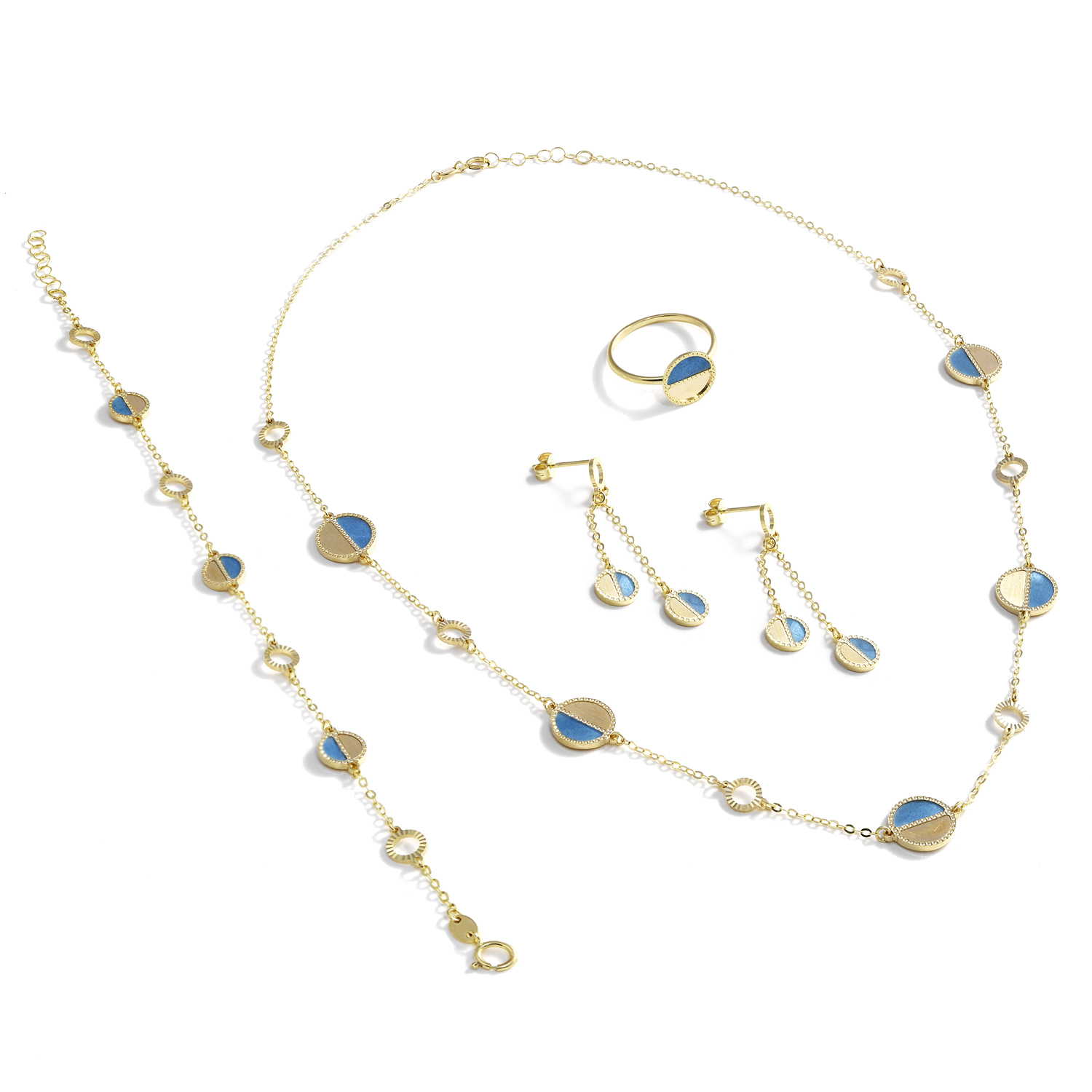 18K Azure Arc Gold Set