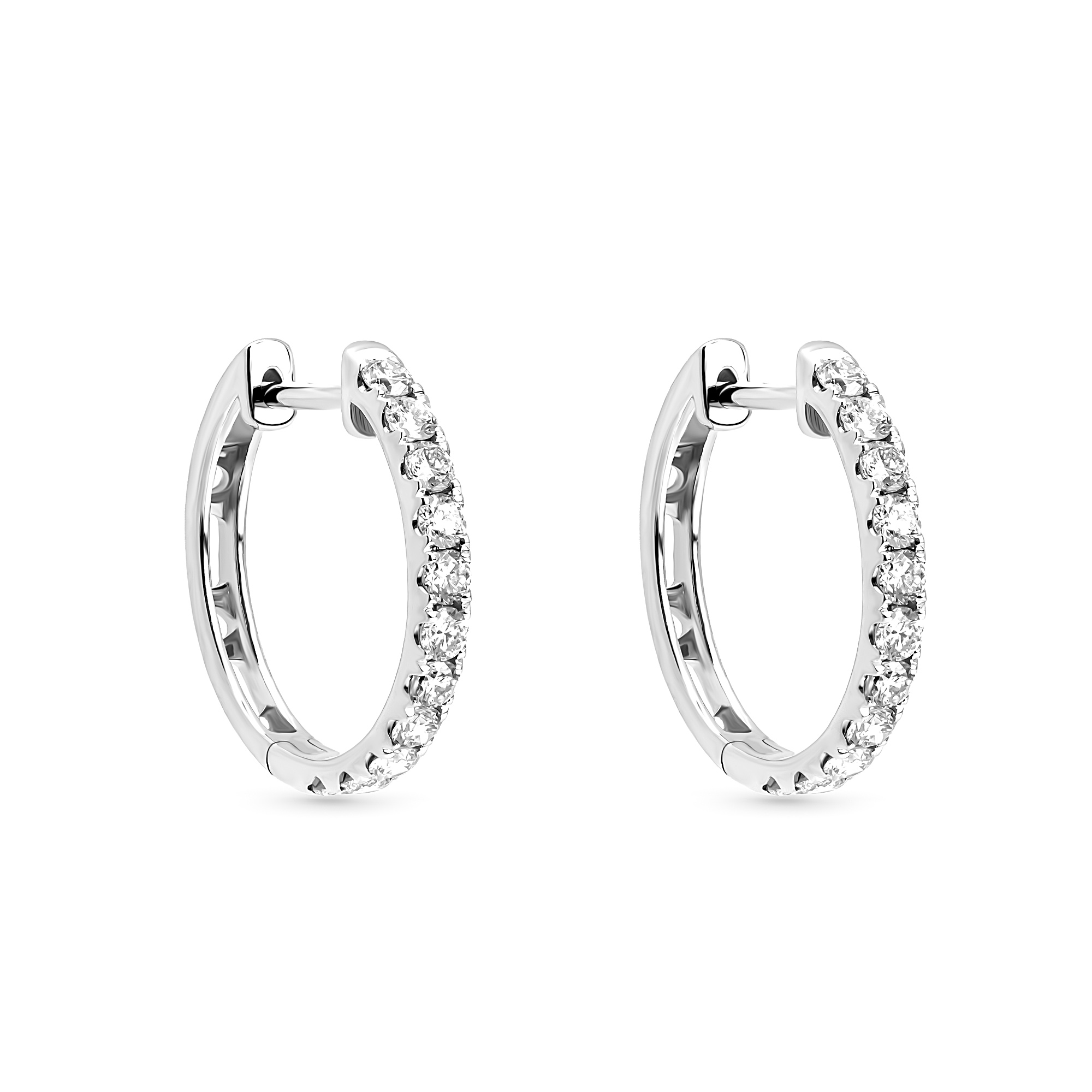 0.45CT Rancy Hoop Diamond Earrings
