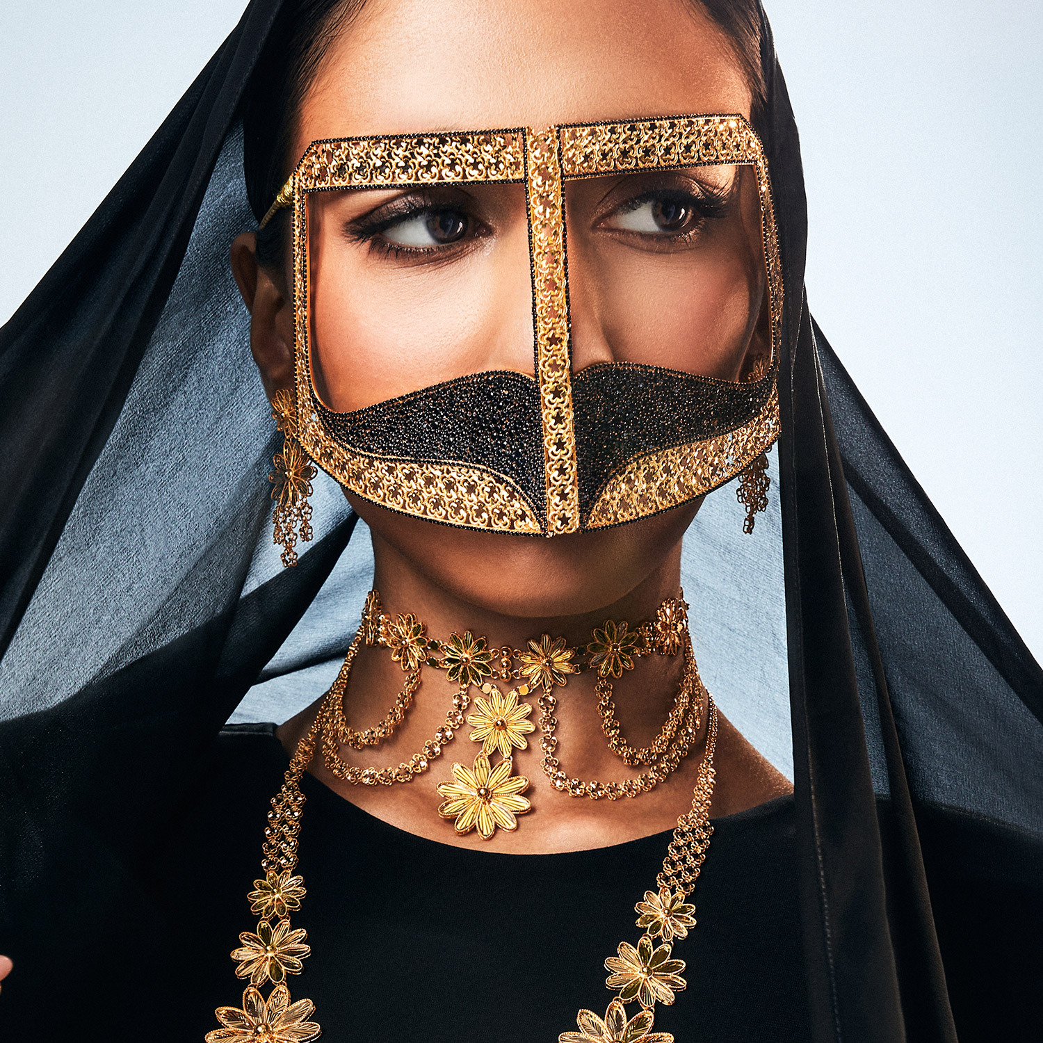 21K Emirati Gold Burqa