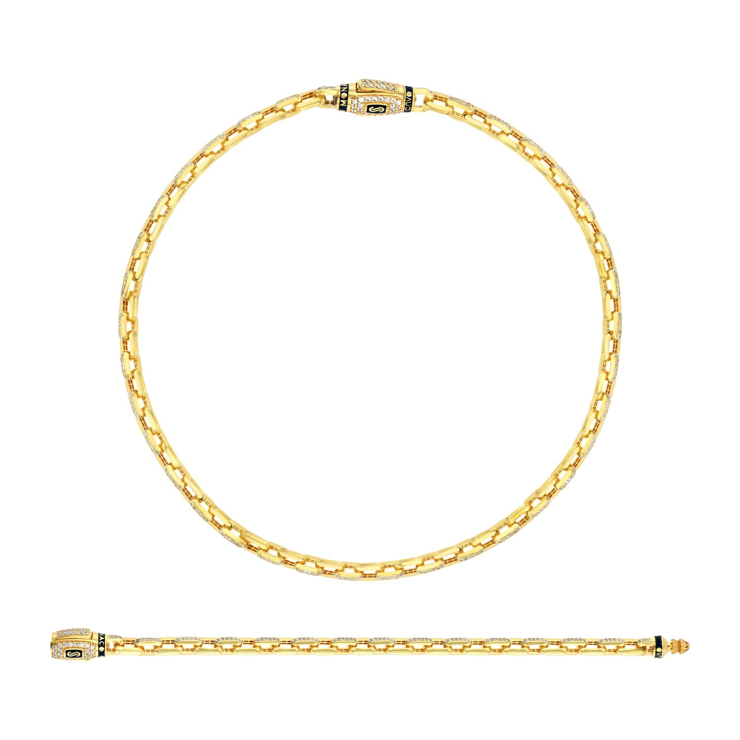 21K Cavo Monaco Chain Gold Set