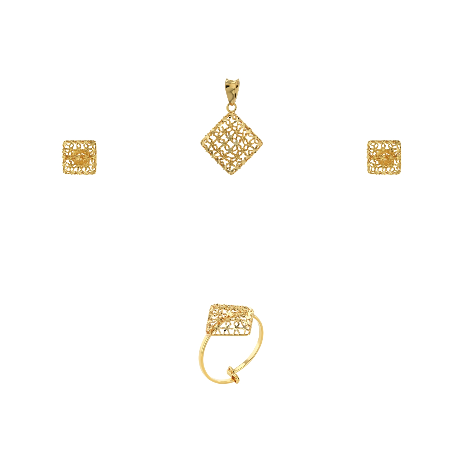 21K Kids' Gold Pendant Set