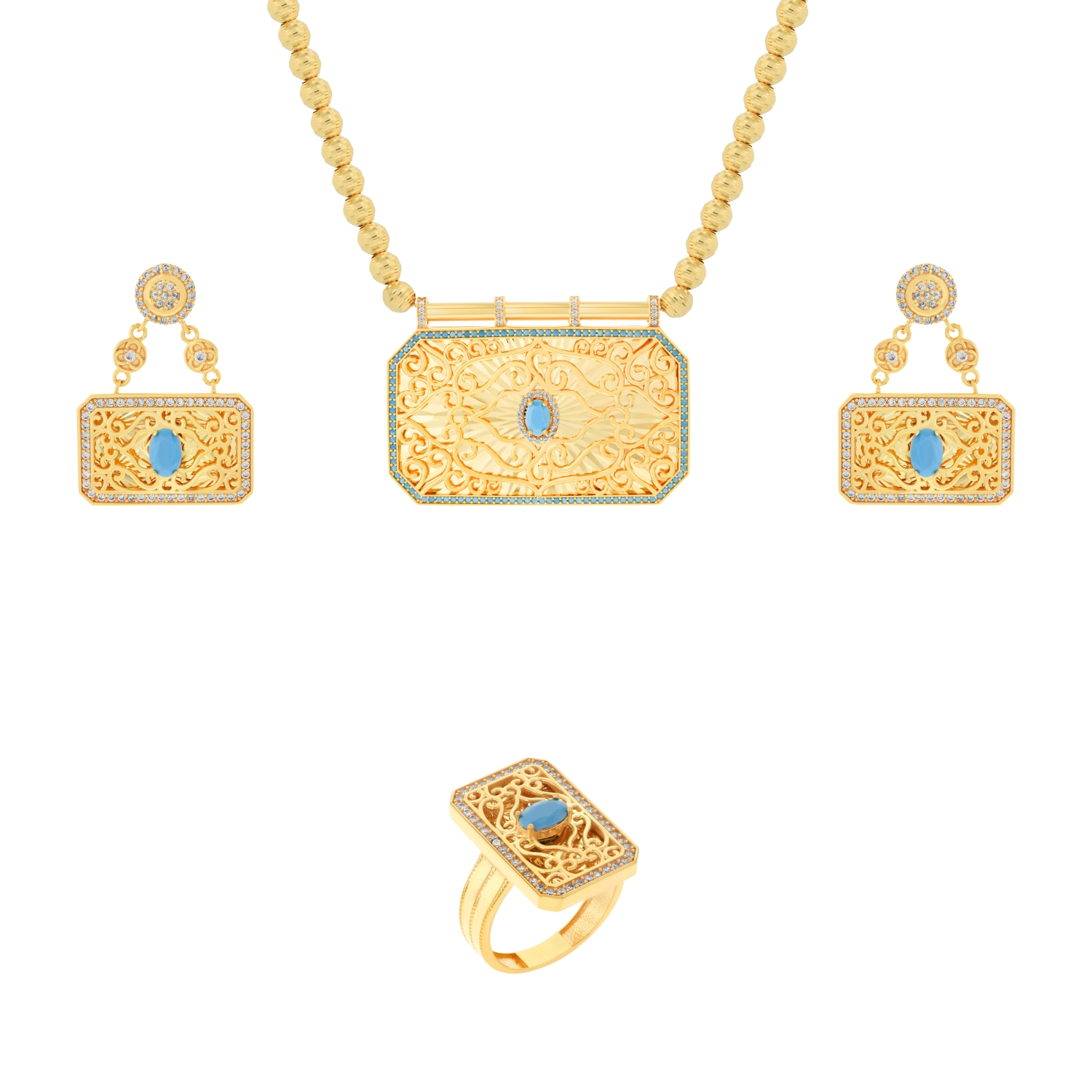 21K Traditional Gold Set