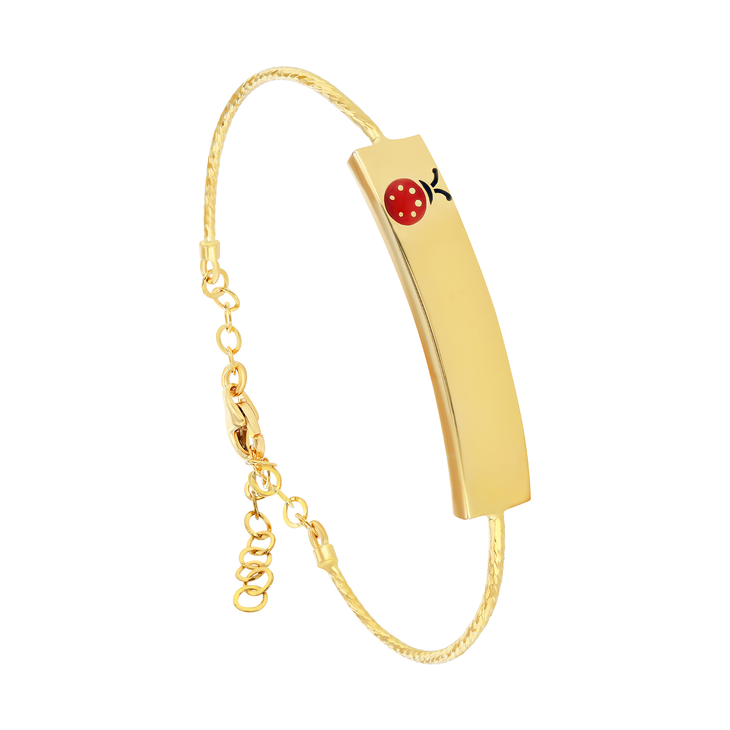 21K Gold Ladybug Kids Bracelet