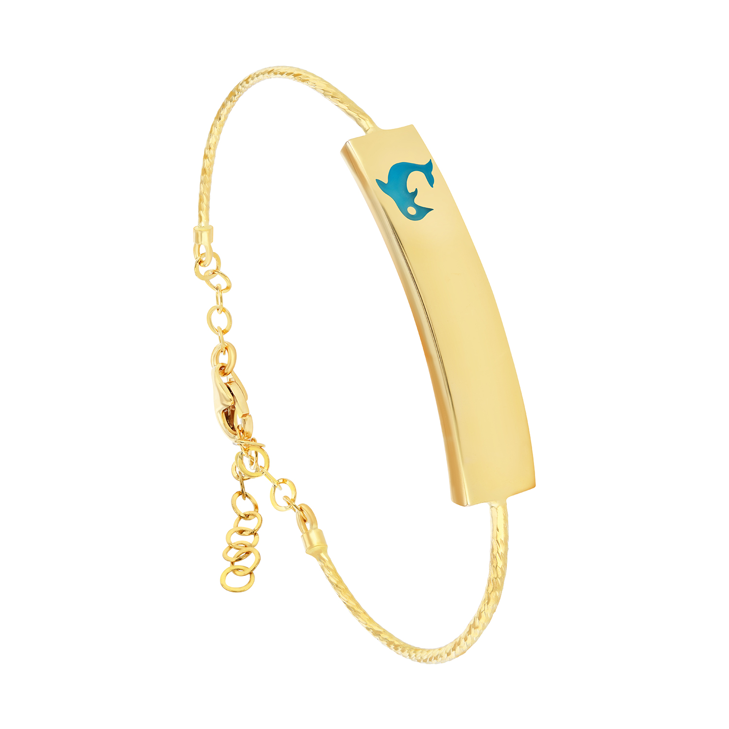 21K Gold Dolphin Kids Bracelet