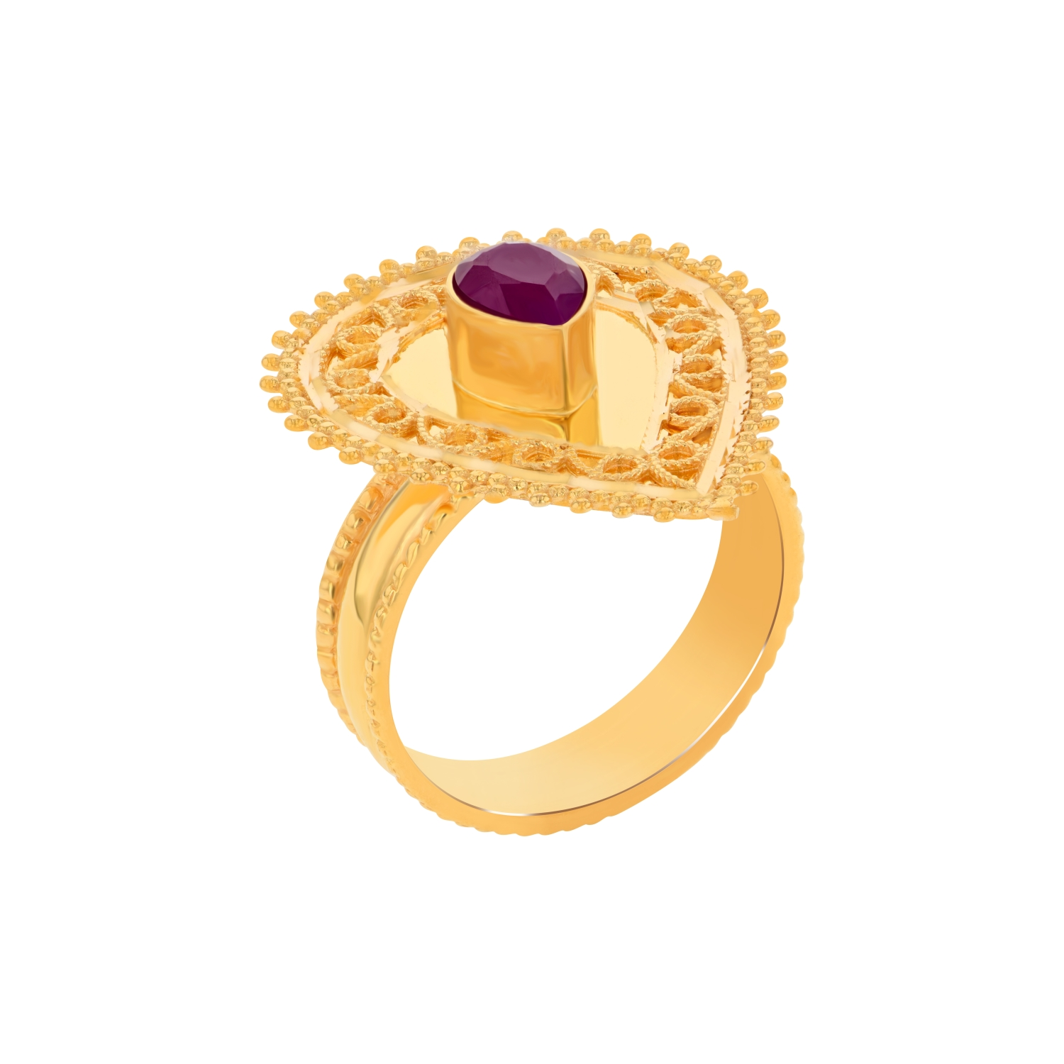 21K Traditional Gold Ring