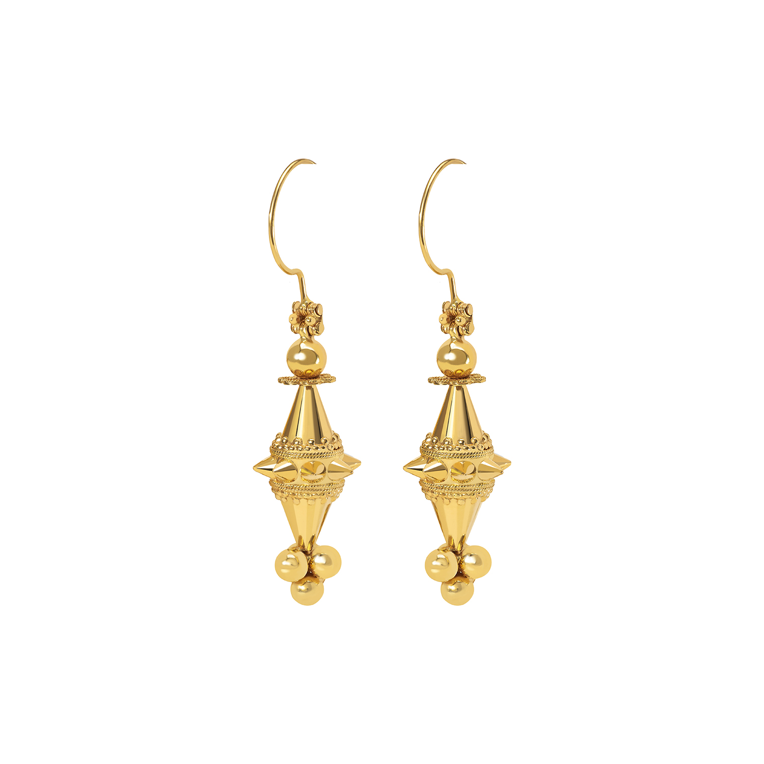 21K Traditional Gold Earring