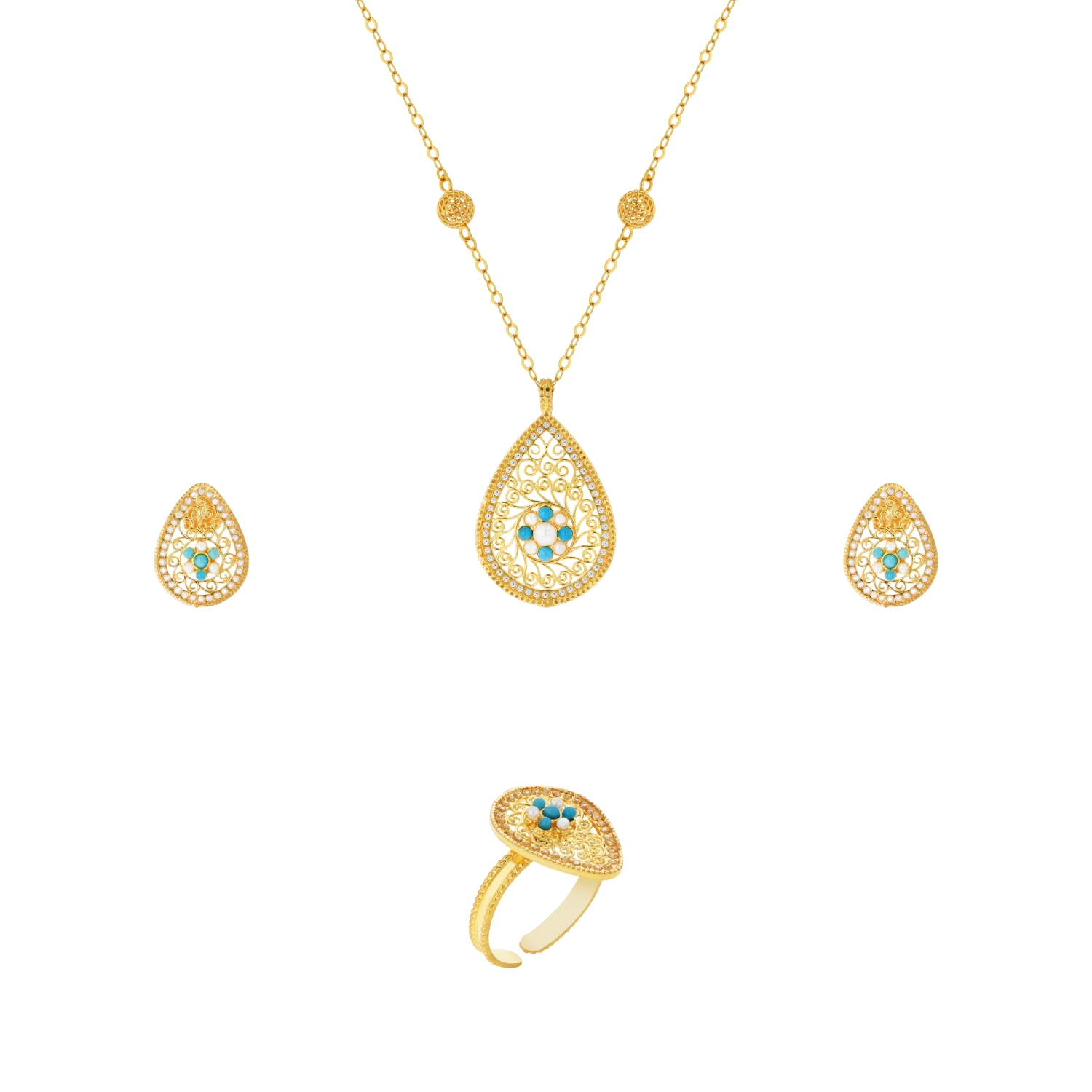 21K Traditional Gold Set