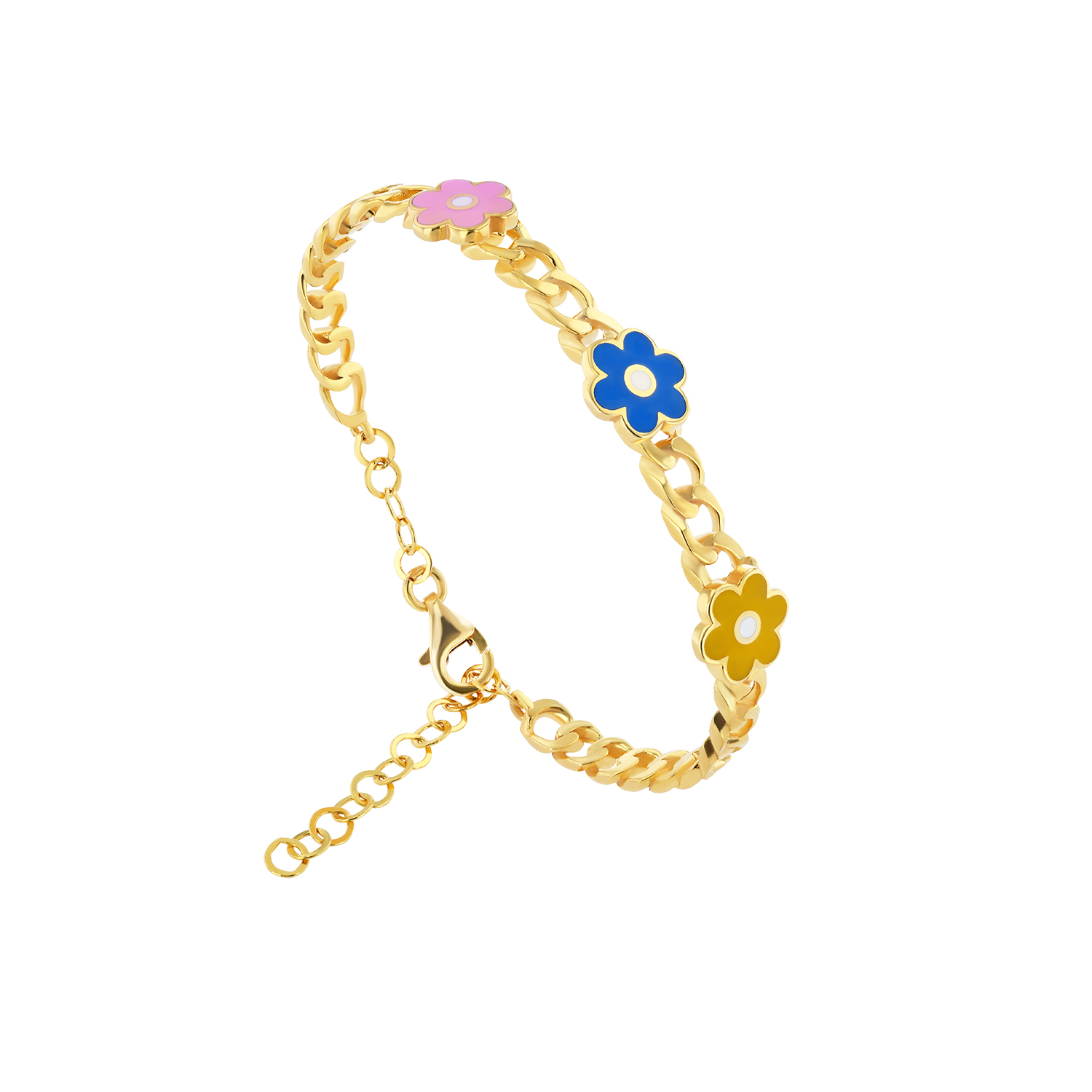 21K Gold Flower Kids Bracelet