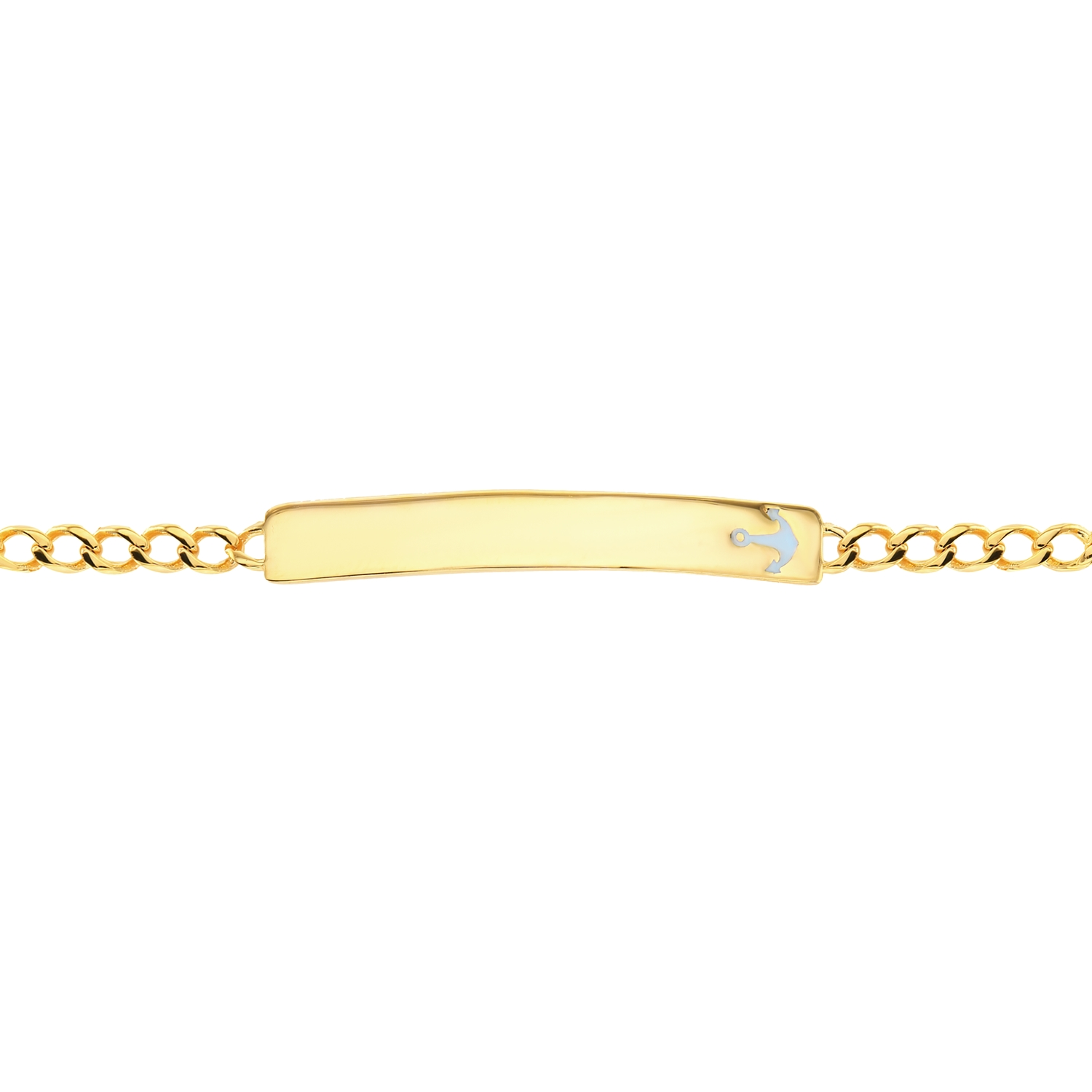 21K Gold Anchor Kids Bracelet