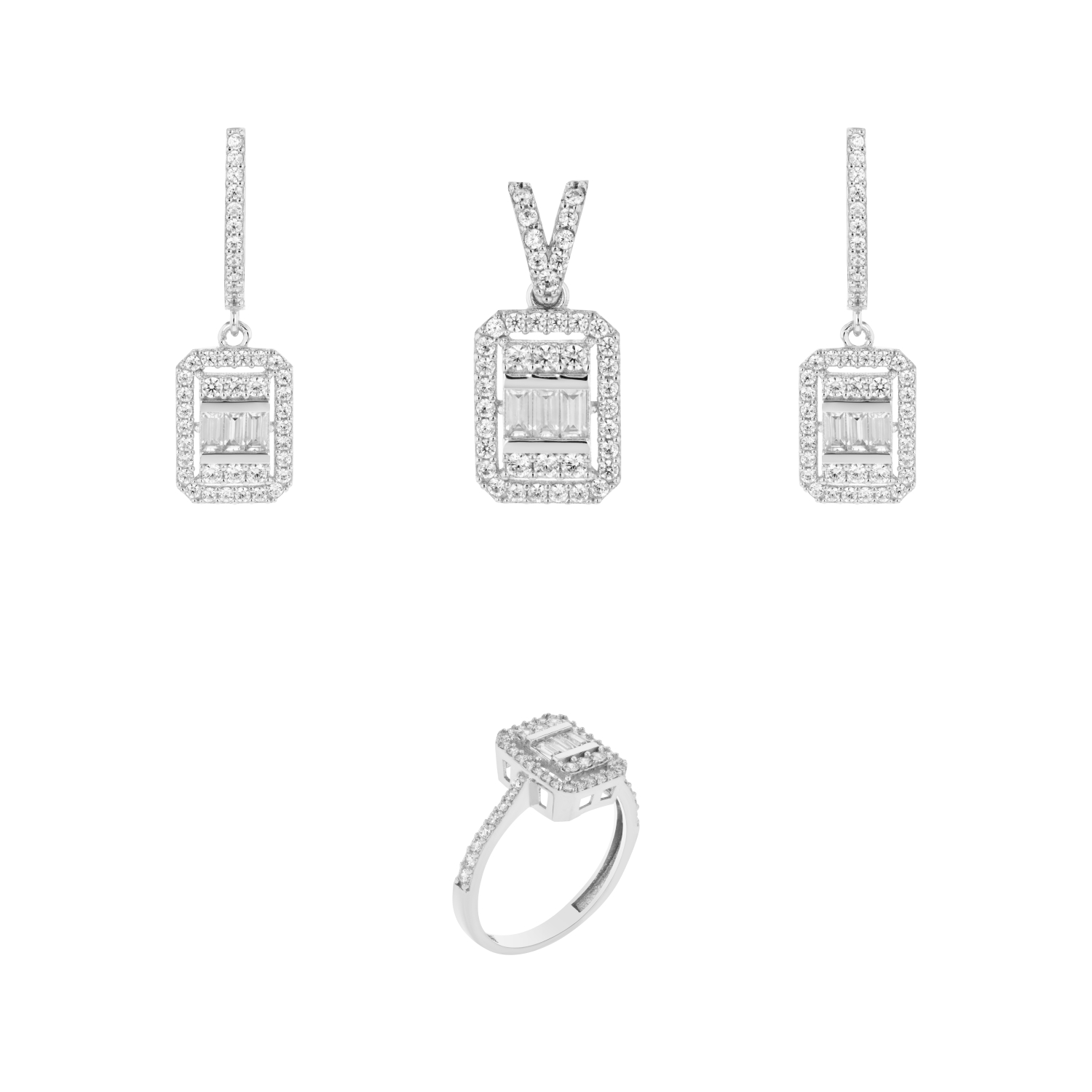 18K Gold Pendant Set