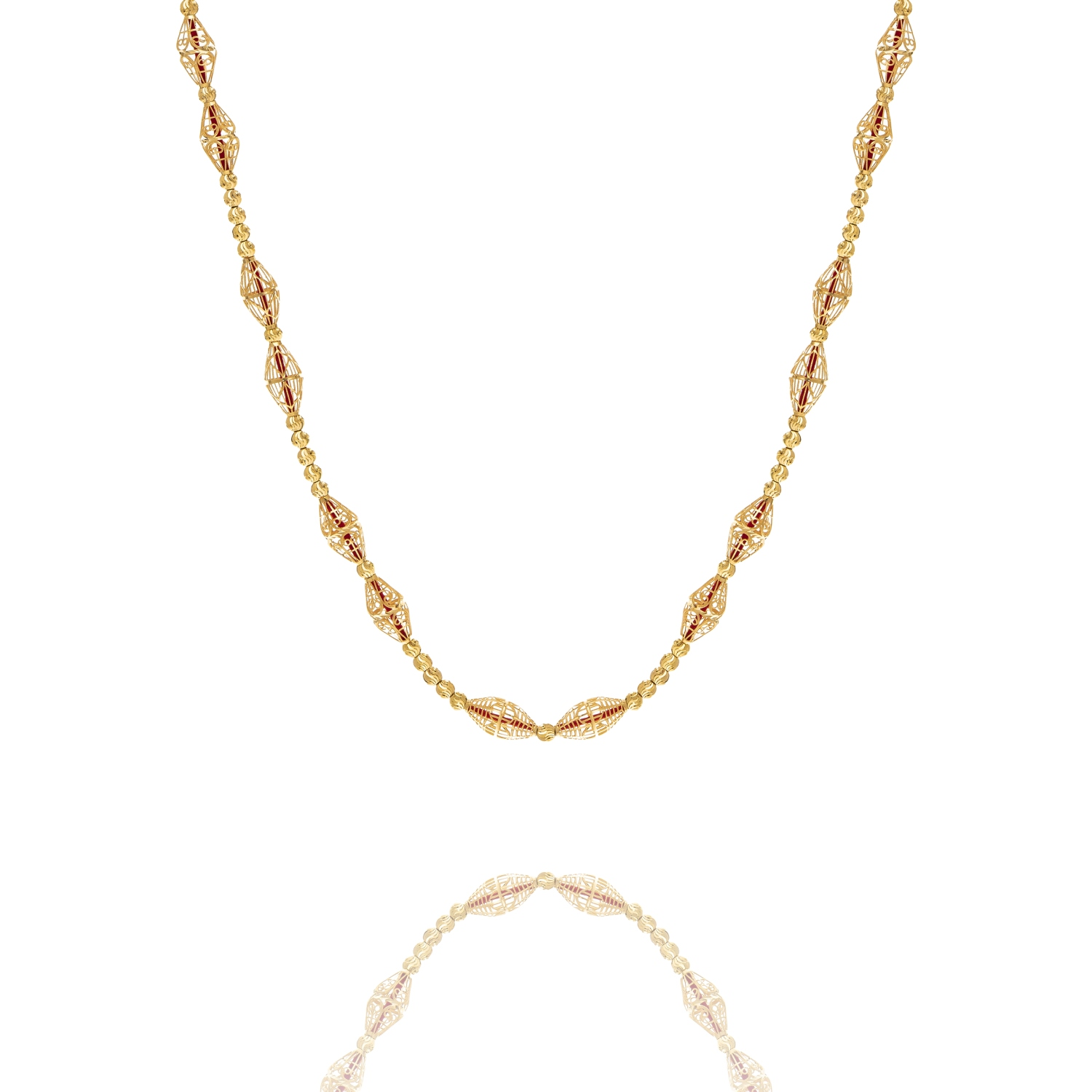 21K Traditional Gold Necklace