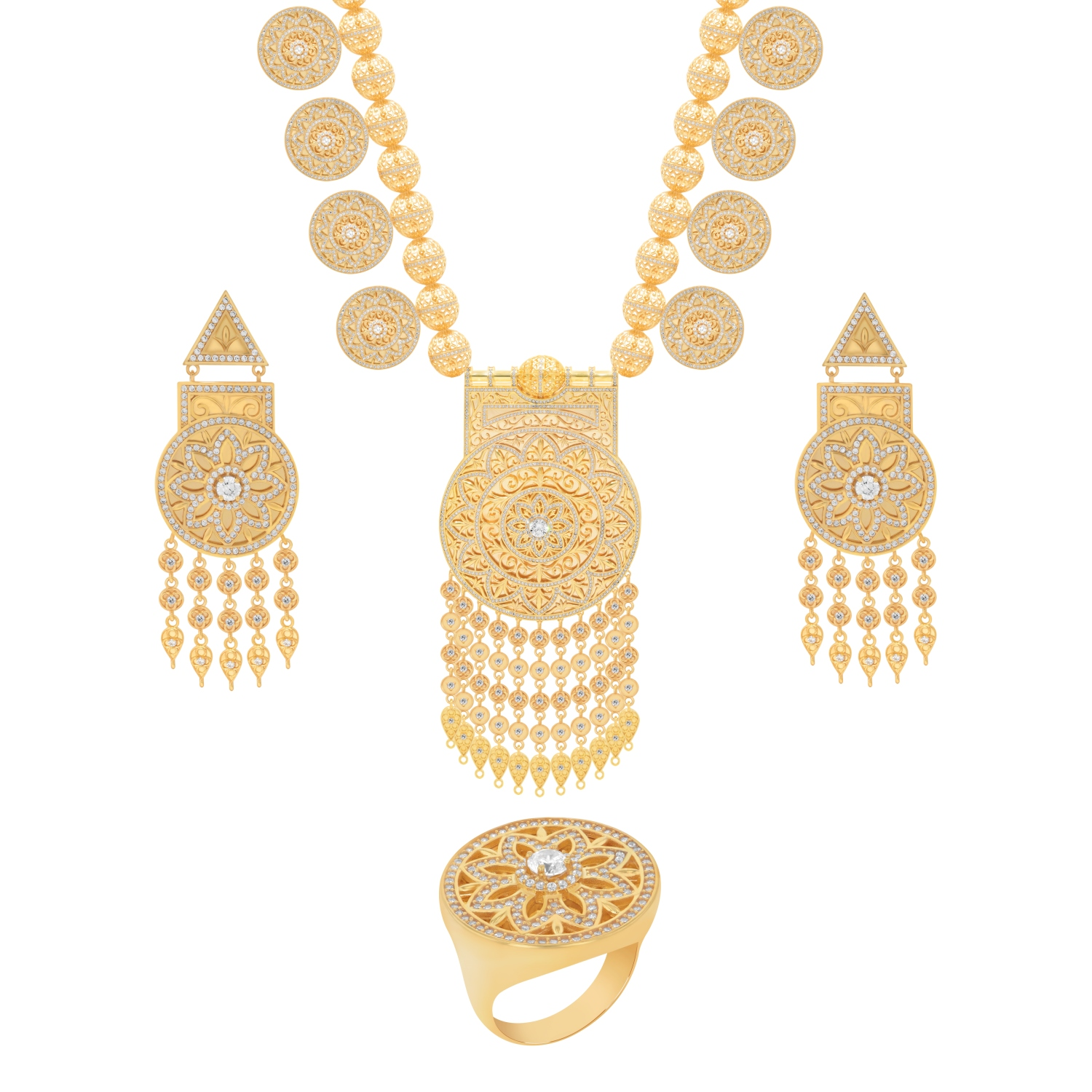 21K Traditional Gold Set