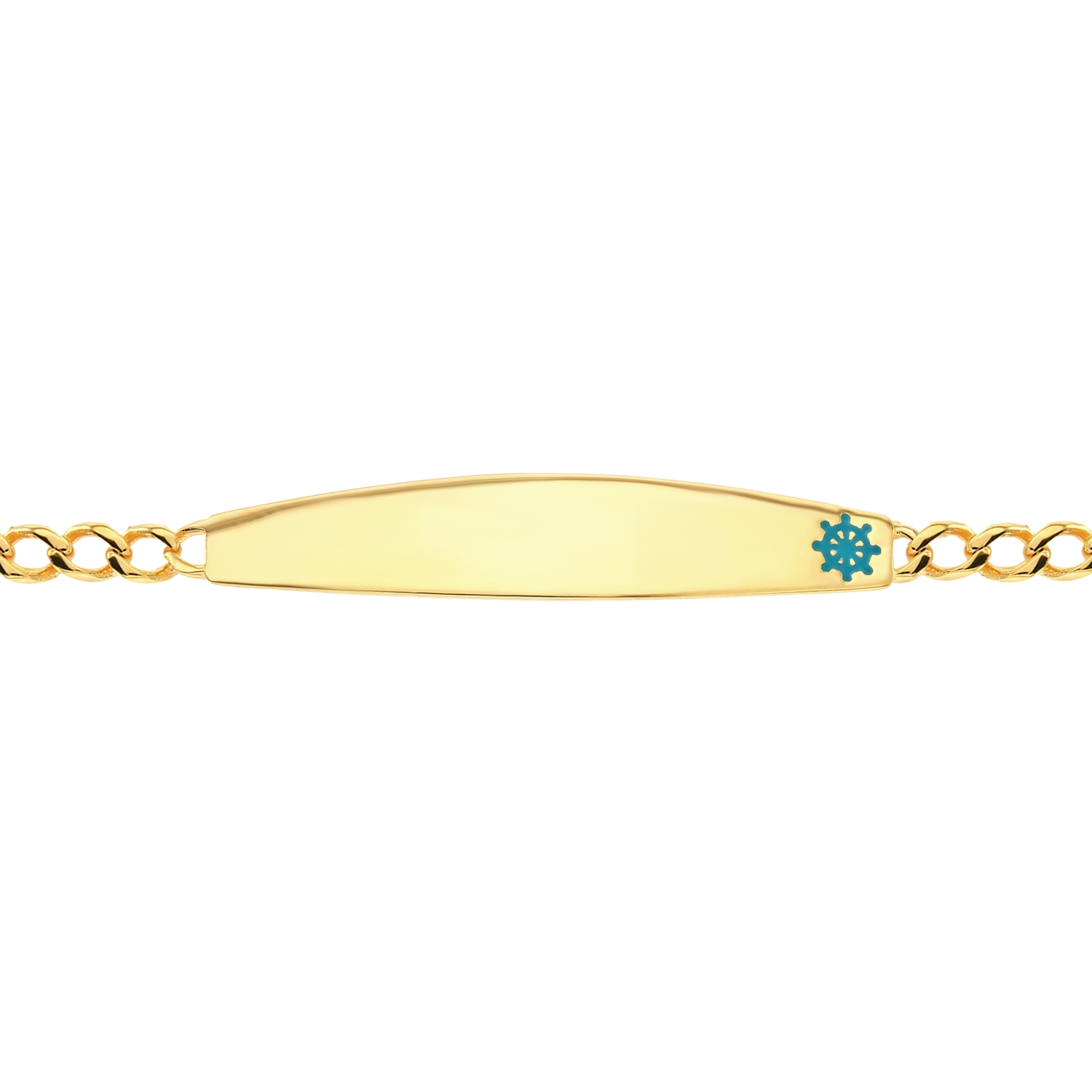 21K Gold Boat Rudder Kids Bracelet