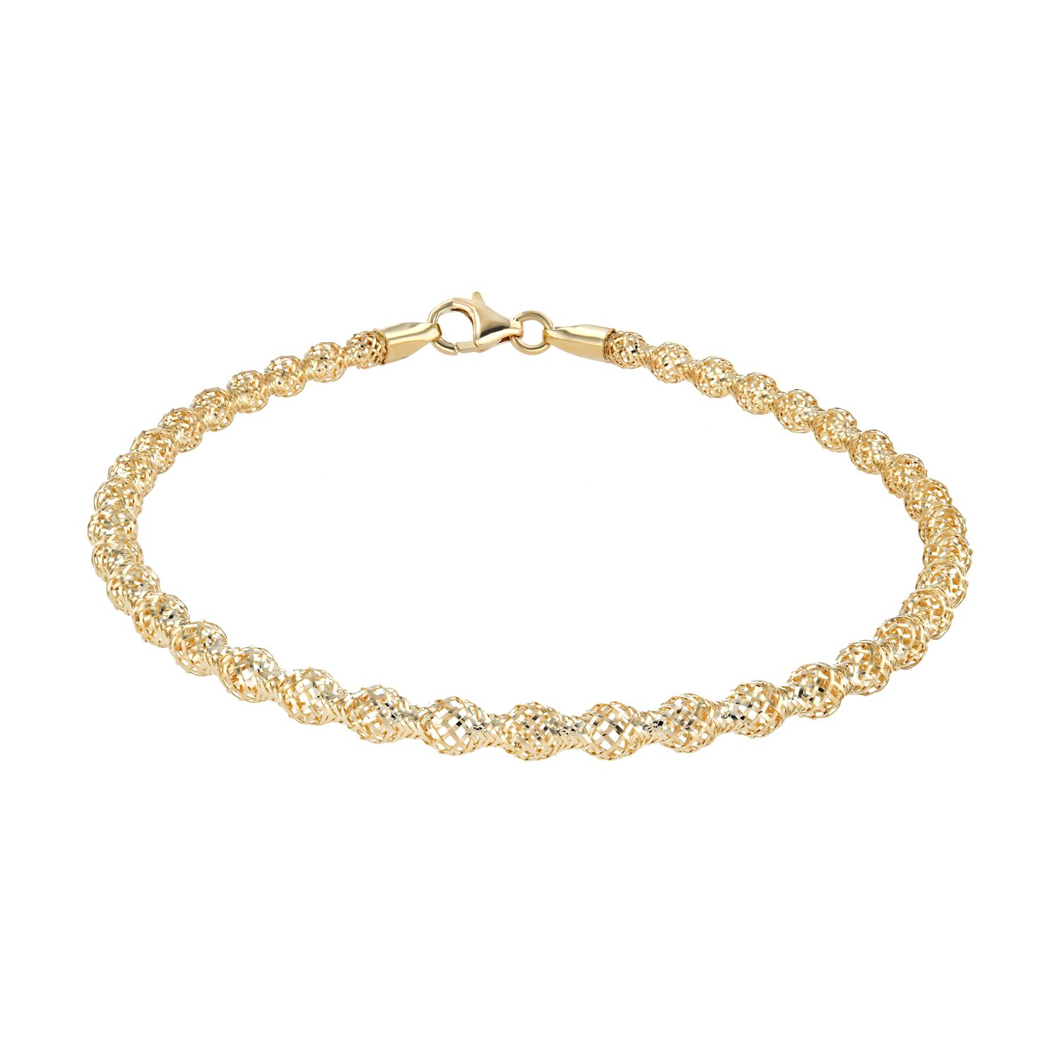 Flexibly Sepher 18K Gold Bracelet