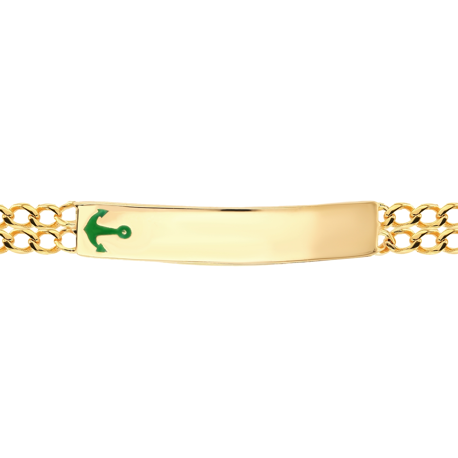 21K Gold Anchor Kids Bracelet