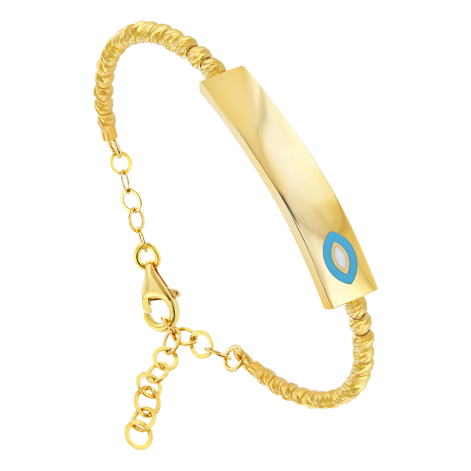 21K Gold  Evil eye Kids Bracelet