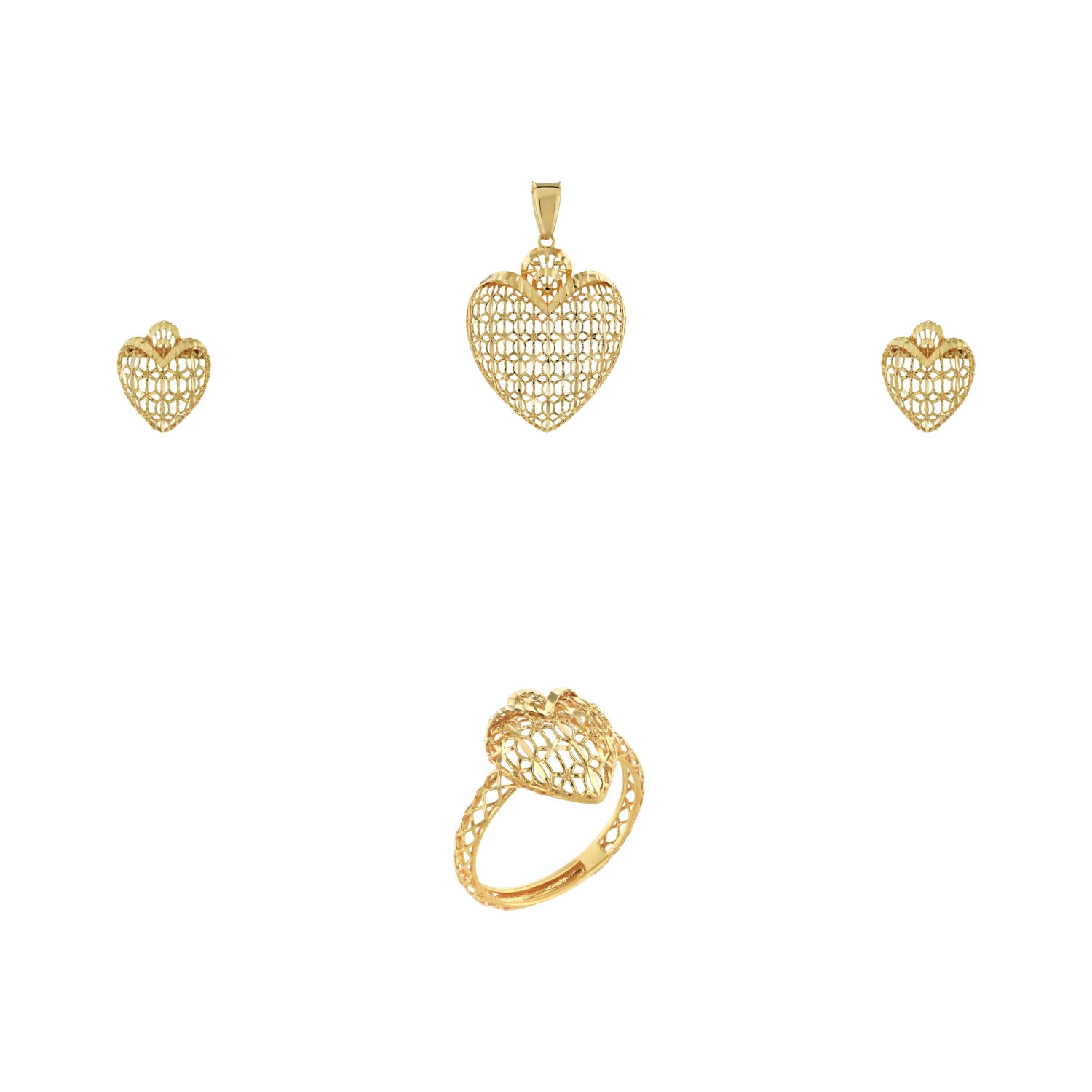 21K Kids' Gold Pendant Set