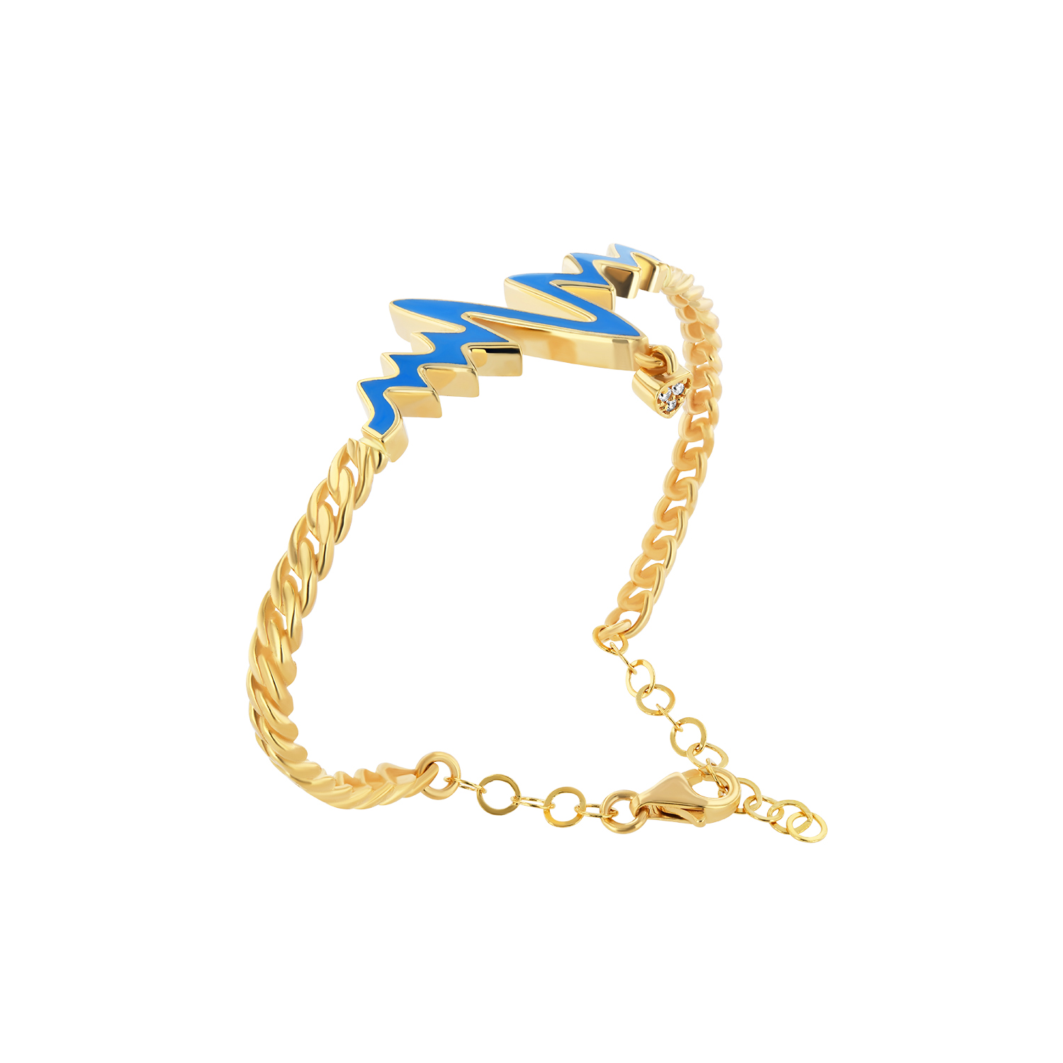 21K Gold Heart Beat Kids Bracelet