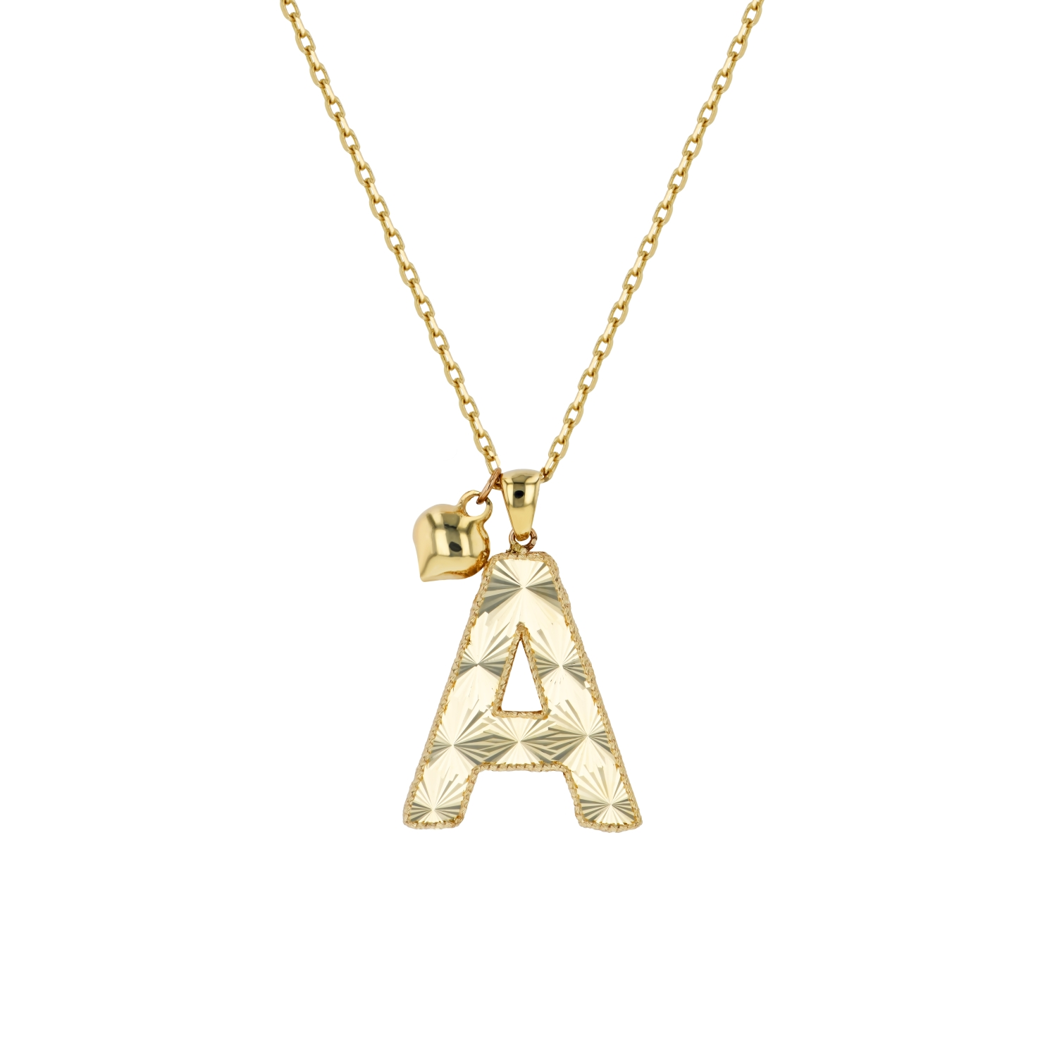 18K Gold Letter Necklace