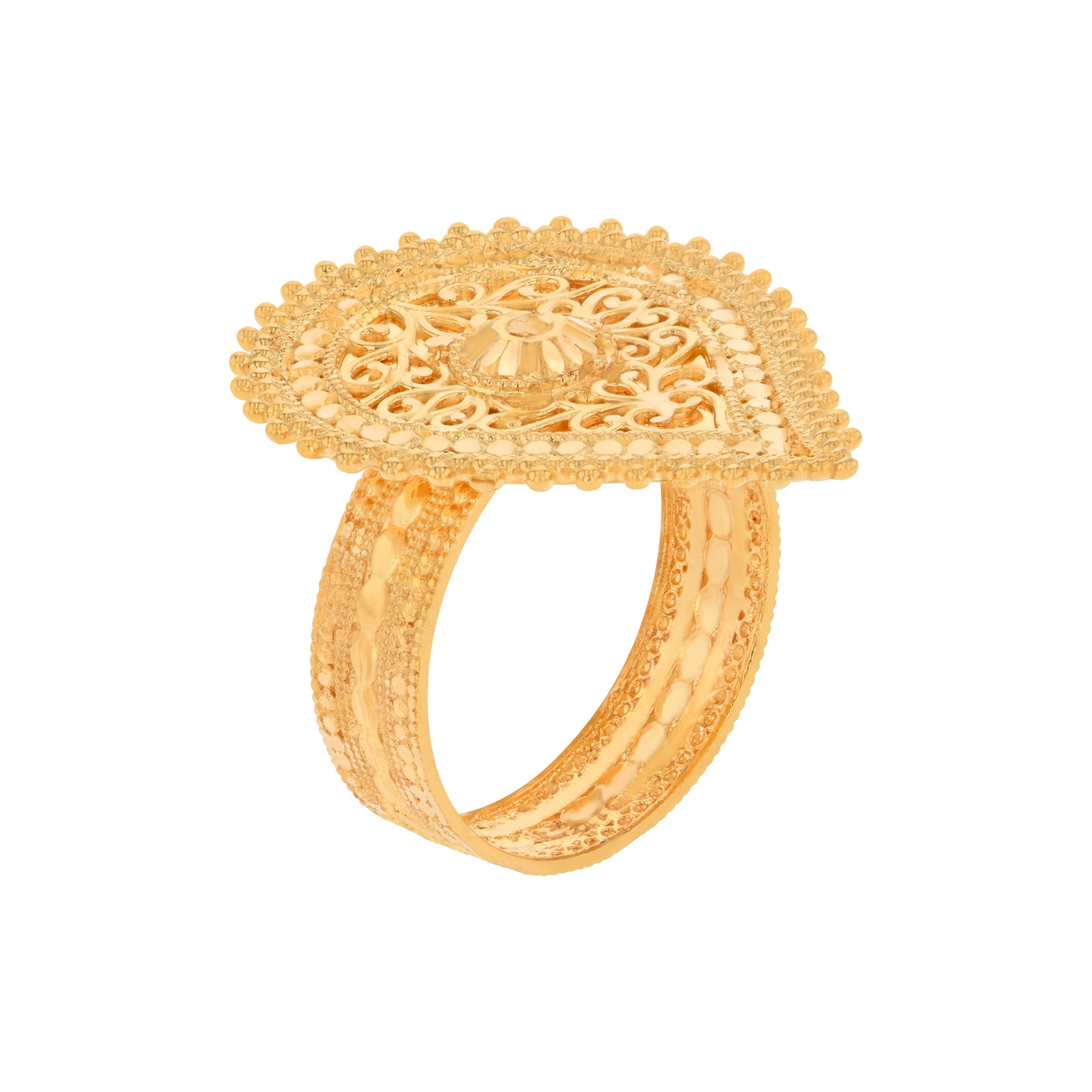 21K Traditional Gold Ring