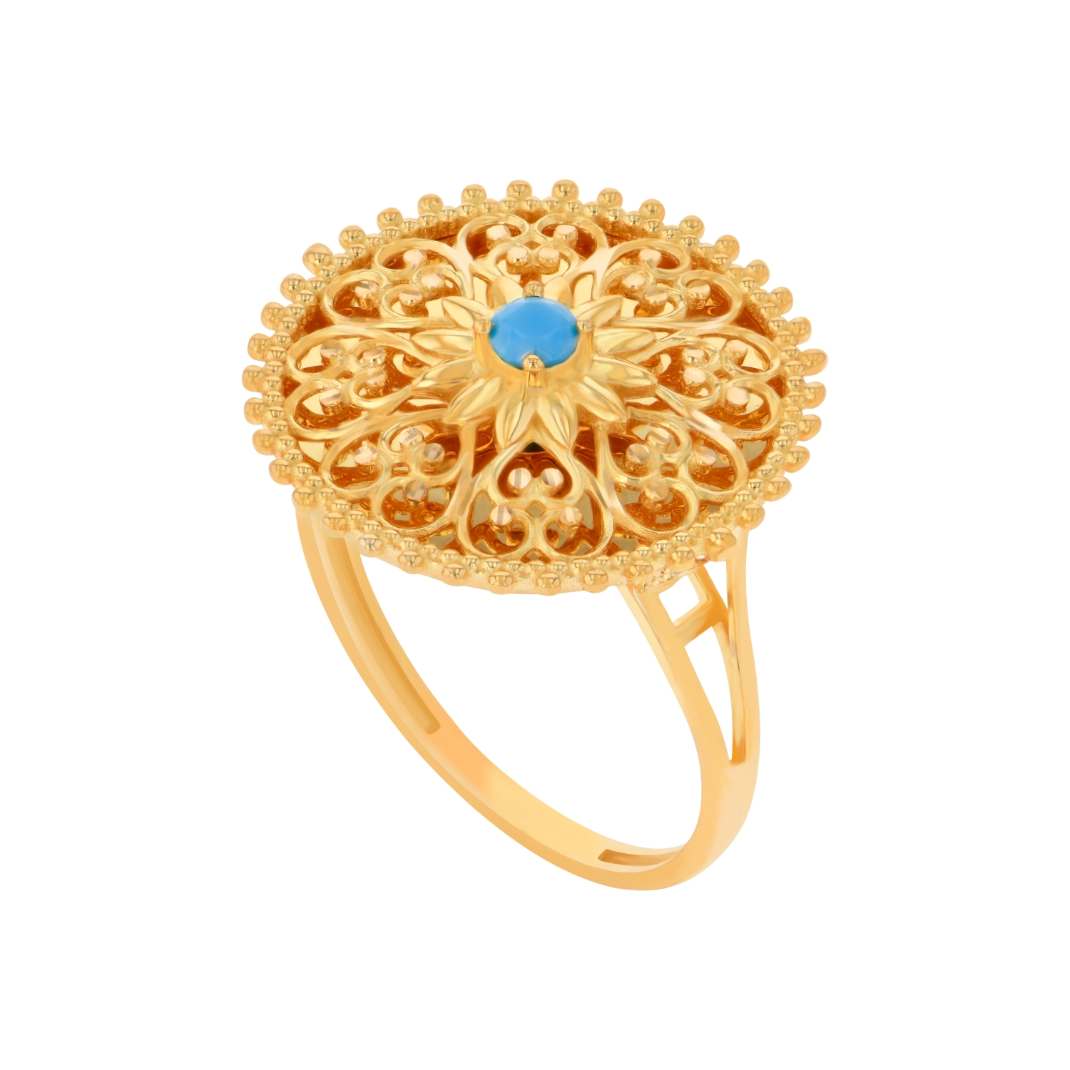 21K Traditional Gold Ring