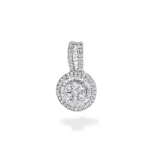 0.3CT Full Moon Diamond Pendant