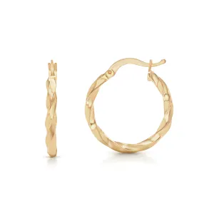 21K Vortex Gold Earrings