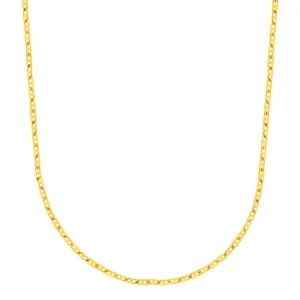 Sunlit Twist Delicate 21K Gold Chain