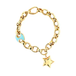 Moon of Lowe 21K Gold Bracelet