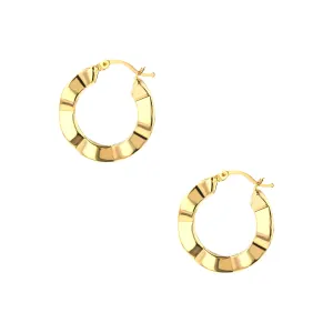 Halo Ridge 21K Gold Earring