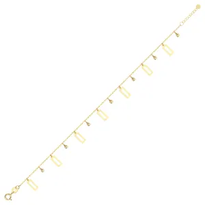 18K Rhythm Gold Anklet