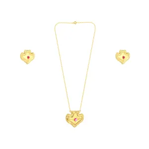 21K Pink Love Traditional Gold Set